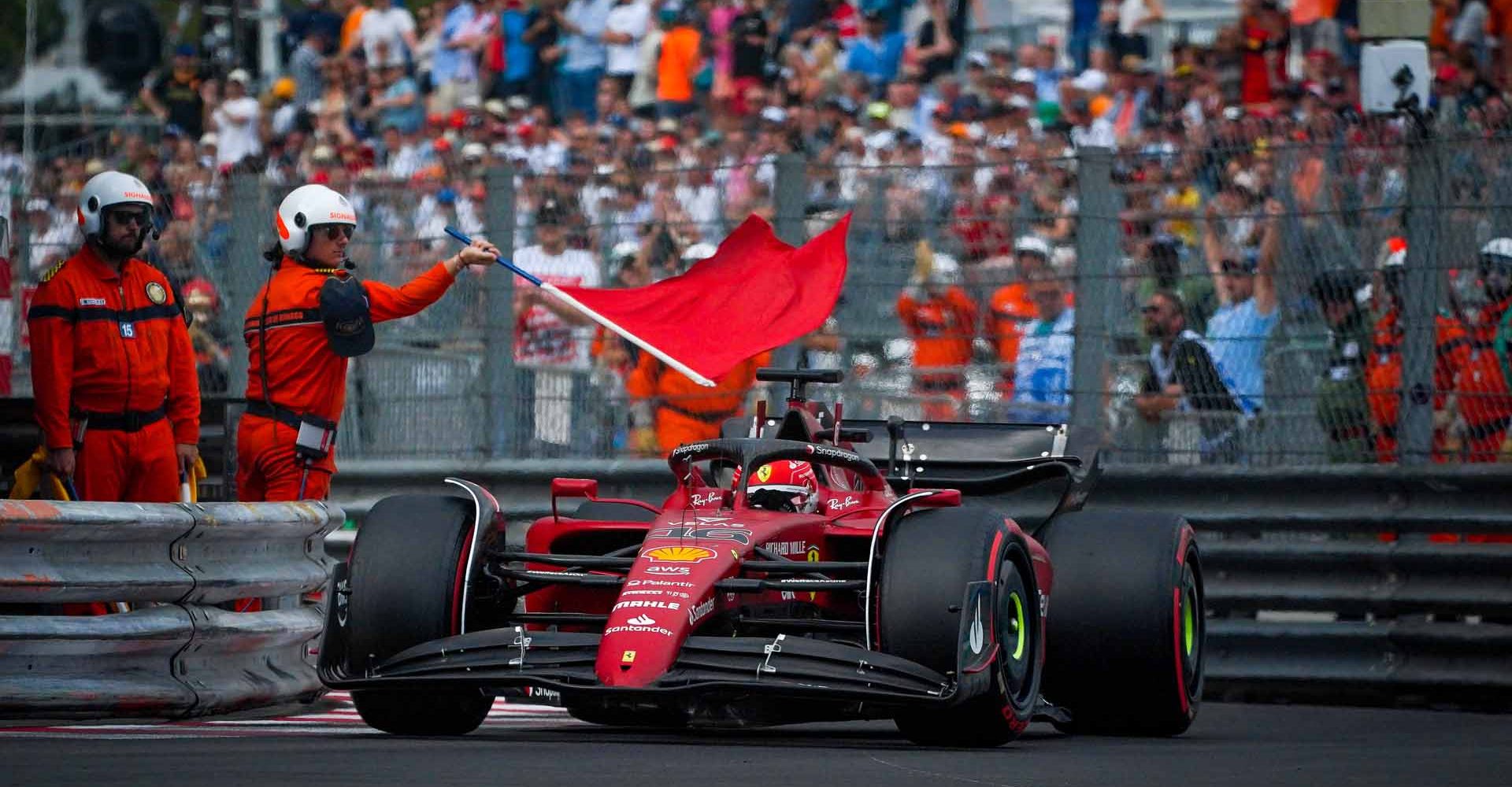 Charles Leclerc, Ferrari, red flag, Monaco Grand Prix 2022, Monte Carlo,