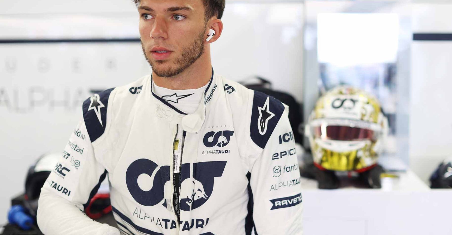 MONTE-CARLO, MONACO - MAY 29: Pierre Gasly of France and Scuderia AlphaTauri prepares to drive in the garage ahead of the F1 Grand Prix of Monaco at Circuit de Monaco on May 29, 2022 in Monte-Carlo, Monaco. (Photo by Peter Fox/Getty Images)