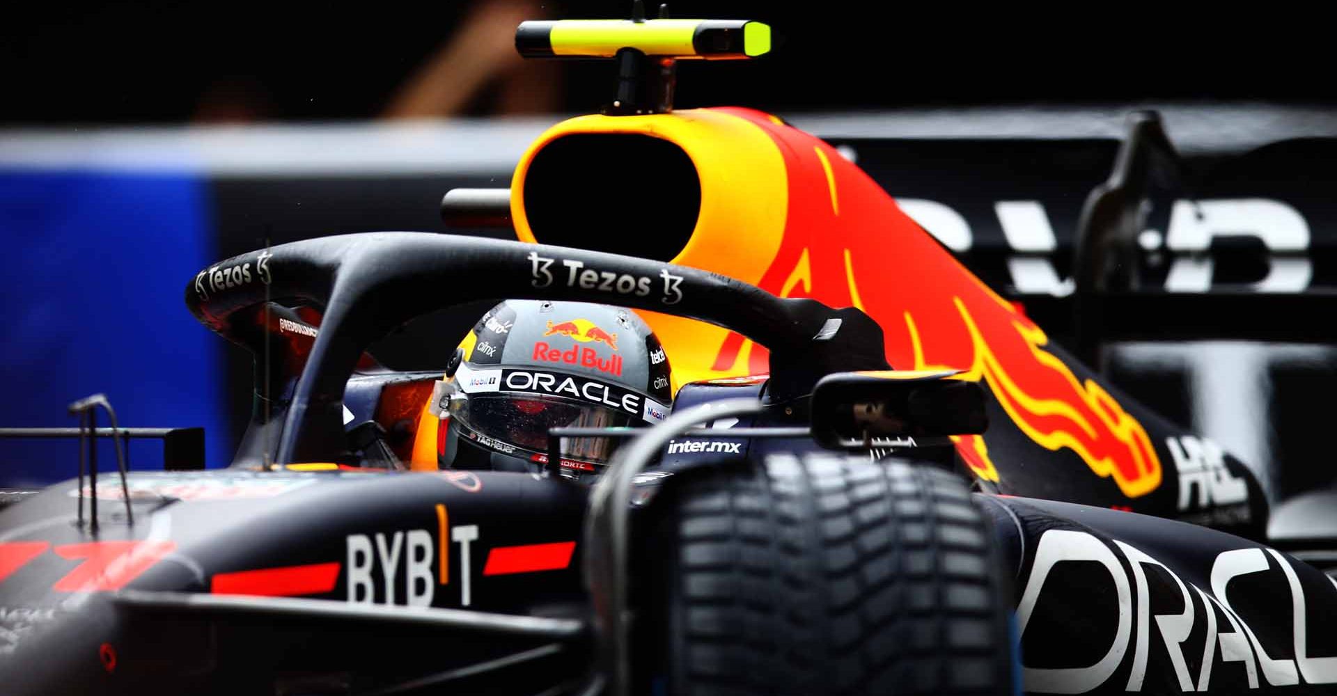 MONTE-CARLO, MONACO - MAY 29: Sergio Perez of Mexico driving the (11) Oracle Red Bull Racing RB18 on track during the F1 Grand Prix of Monaco at Circuit de Monaco on May 29, 2022 in Monte-Carlo, Monaco. (Photo by Eric Alonso/Getty Images)