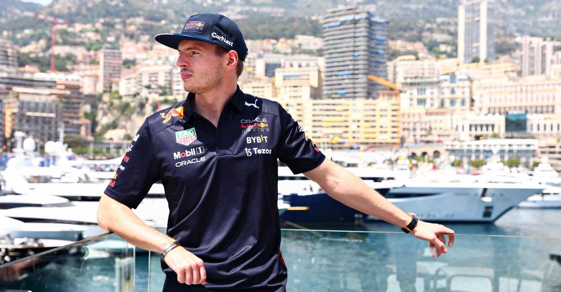 MONTE-CARLO, MONACO - MAY 26: Max Verstappen of the Netherlands and Oracle Red Bull Racing poses for a photo during previews ahead of the F1 Grand Prix of Monaco at Circuit de Monaco on May 26, 2022 in Monte-Carlo, Monaco. (Photo by Mark Thompson/Getty Images)