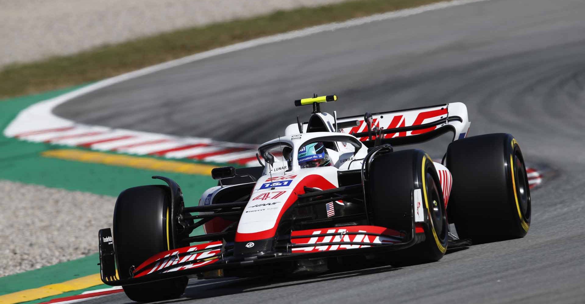 CIRCUIT DE BARCELONA-CATALUNYA, SPAIN - MAY 20: Mick Schumacher, Haas VF-22 during the Spanish GP at Circuit de Barcelona-Catalunya on Friday May 20, 2022 in Barcelona, Spain. (Photo by Zak Mauger / LAT Images)