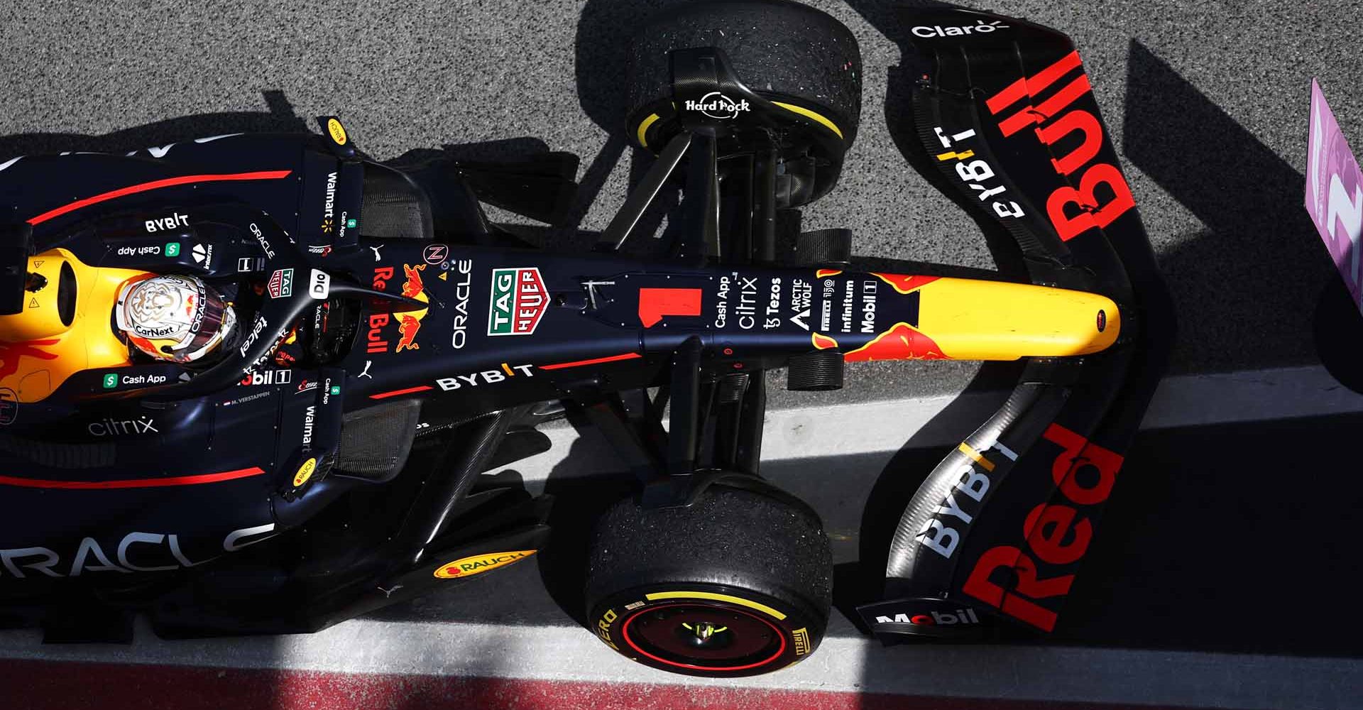 BARCELONA, SPAIN - MAY 22: Race winner Max Verstappen of the Netherlands and Oracle Red Bull Racing stops in parc ferme during the F1 Grand Prix of Spain at Circuit de Barcelona-Catalunya on May 22, 2022 in Barcelona, Spain. (Photo by Lars Baron/Getty Images)