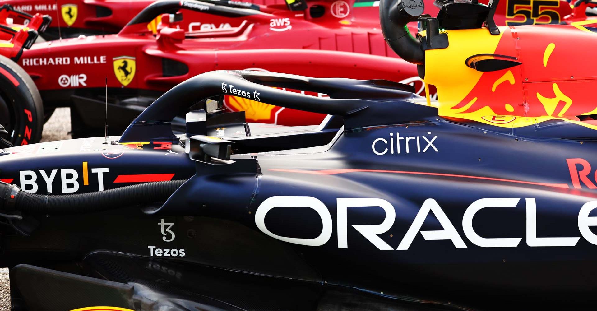 AUSTIN, TEXAS - OCTOBER 22: The car of Third placed qualifier Max Verstappen of the Netherlands and Oracle Red Bull Racing is seem in parc ferme during qualifying ahead of the F1 Grand Prix of USA at Circuit of The Americas on October 22, 2022 in Austin, Texas. (Photo by Mark Thompson/Getty Images )