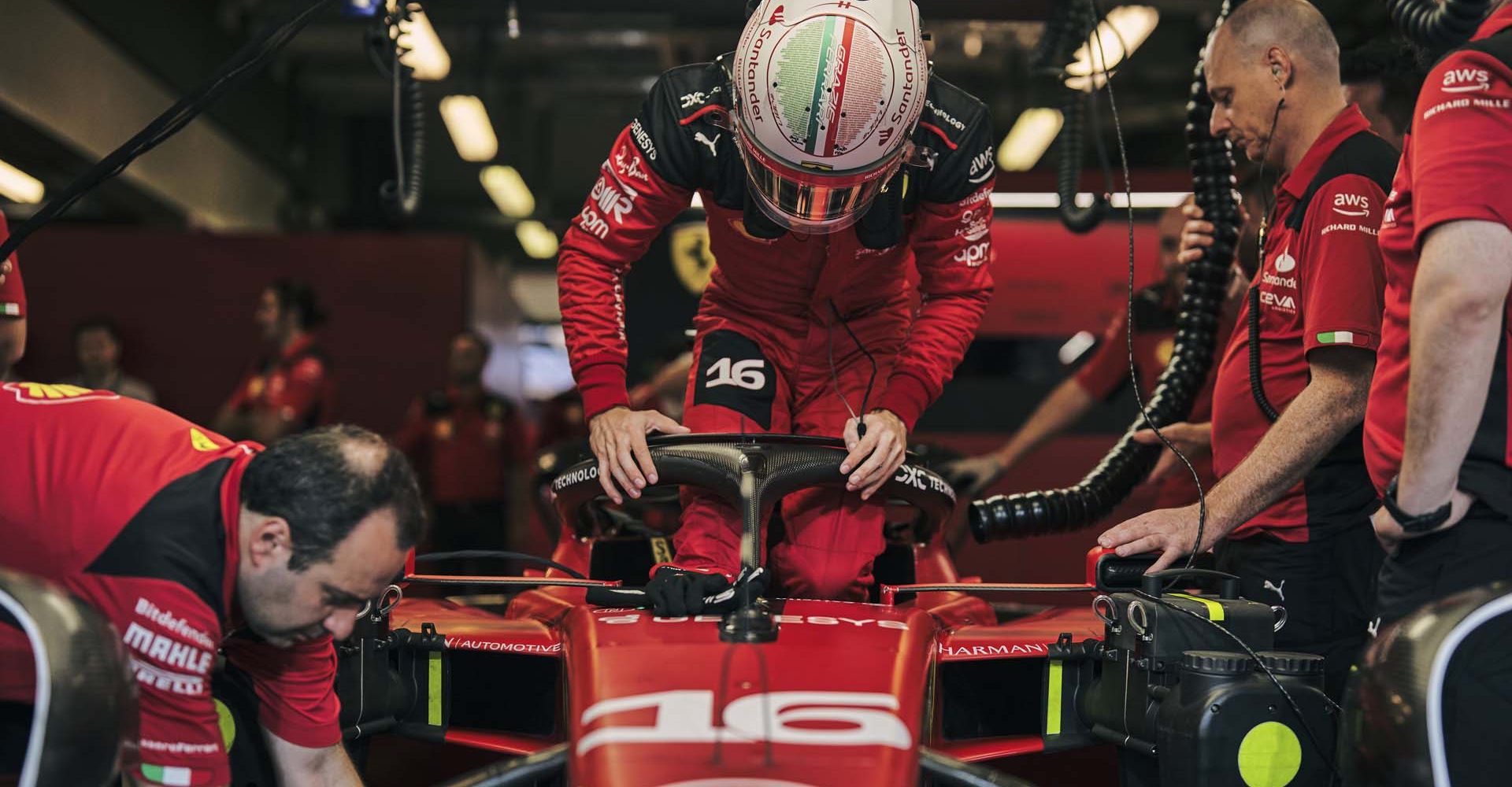 FERRARI F1 GP ABU DHABI VENERDI 24/11/2023 credit @Scuderia Ferrari Press Office Charles Leclerc