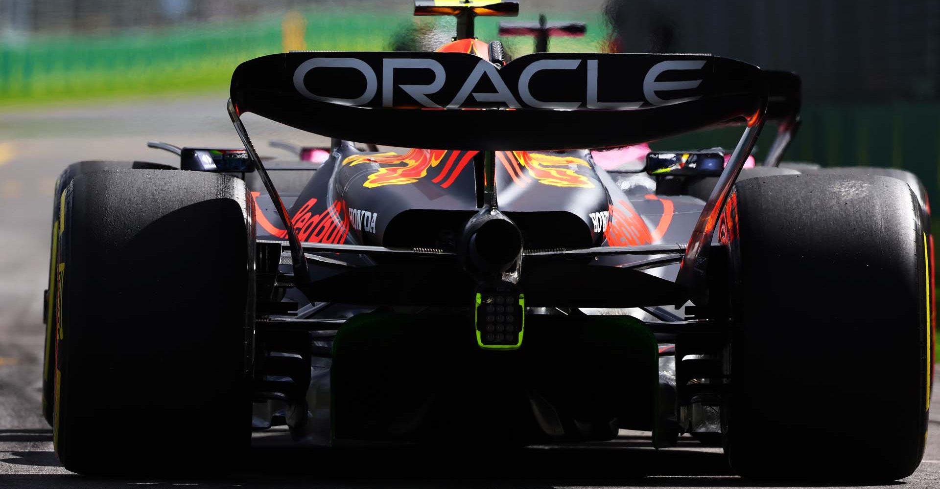 MELBOURNE, AUSTRALIA - MARCH 31: Sergio Perez of Mexico driving the (11) Oracle Red Bull Racing RB19 on track during practice ahead of the F1 Grand Prix of Australia at Albert Park Grand Prix Circuit on March 31, 2023 in Melbourne, Australia. (Photo by Mark Thompson/Getty Images)