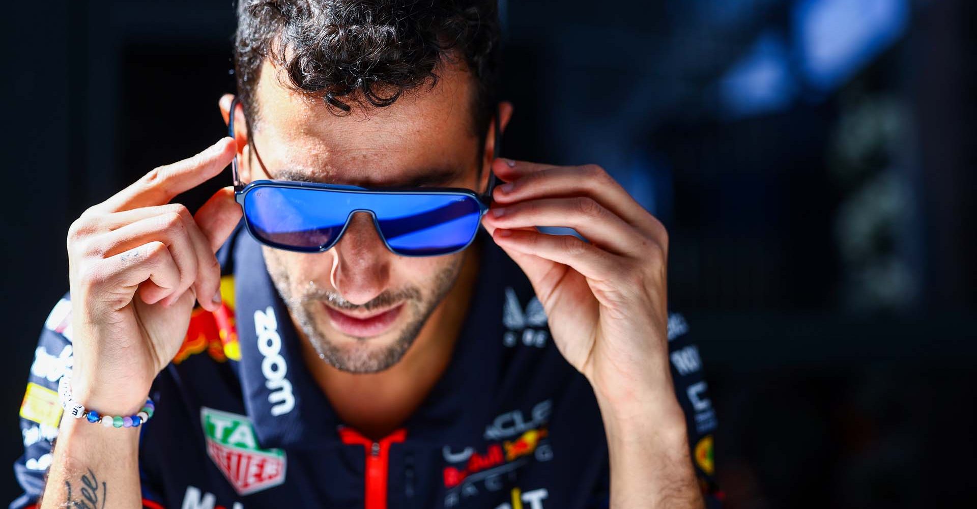 MELBOURNE, AUSTRALIA - MARCH 30: Daniel Ricciardo of Australia and Oracle Red Bull Racing poses for a photo in the Paddock during previews ahead of the F1 Grand Prix of Australia at Albert Park Grand Prix Circuit on March 30, 2023 in Melbourne, Australia. (Photo by Mark Thompson/Getty Images)