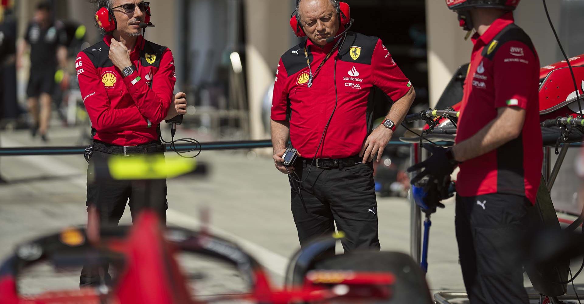 Laurent Mekies, Fred Vasseur, Ferrari