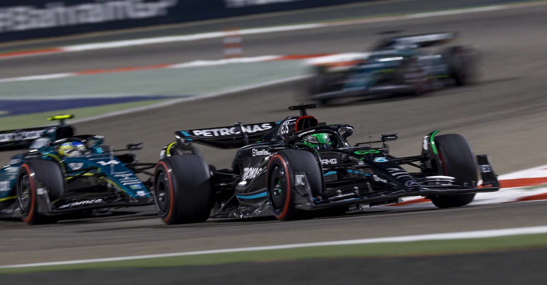 2023 Bahrain Grand Prix, Sunday - Jiri Krenek George Russell Mercedes