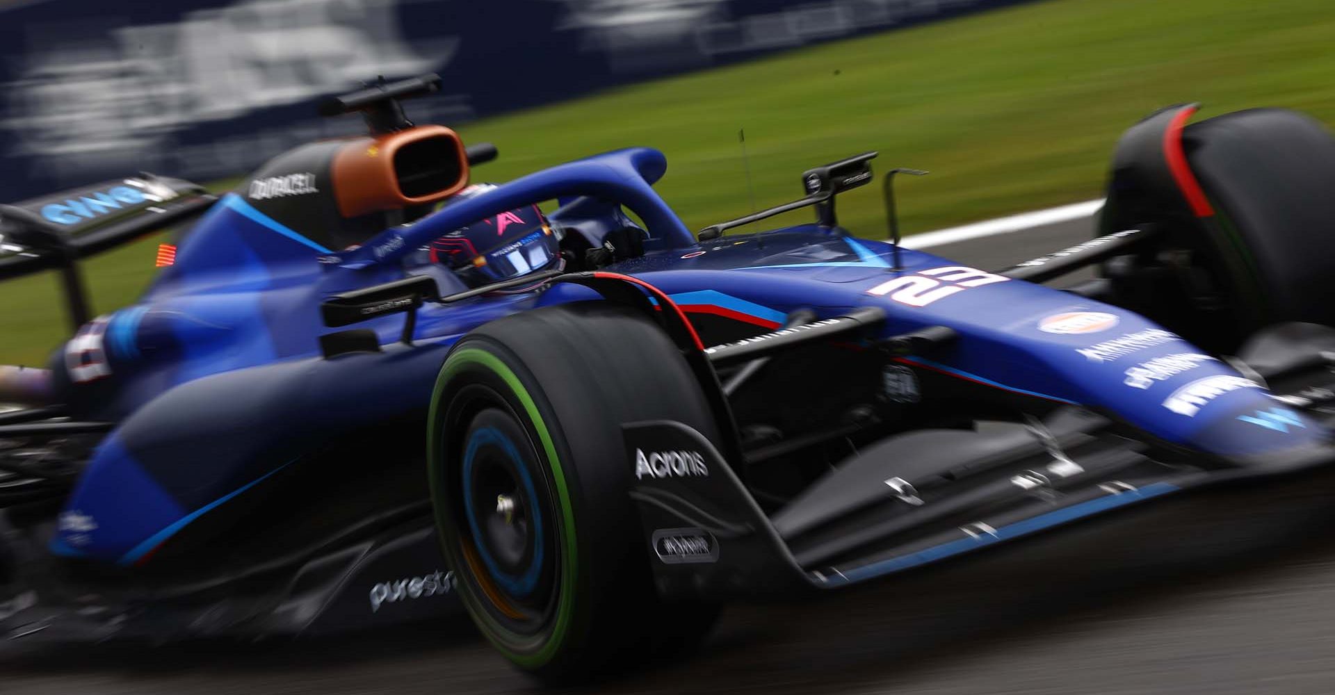 CIRCUIT DE SPA FRANCORCHAMPS, BELGIUM - JULY 28: Alex Albon, Williams FW45 during the Belgian GP at Circuit de Spa Francorchamps on Friday July 28, 2023 in Spa, Belgium. (Photo by Andy Hone / LAT Images)