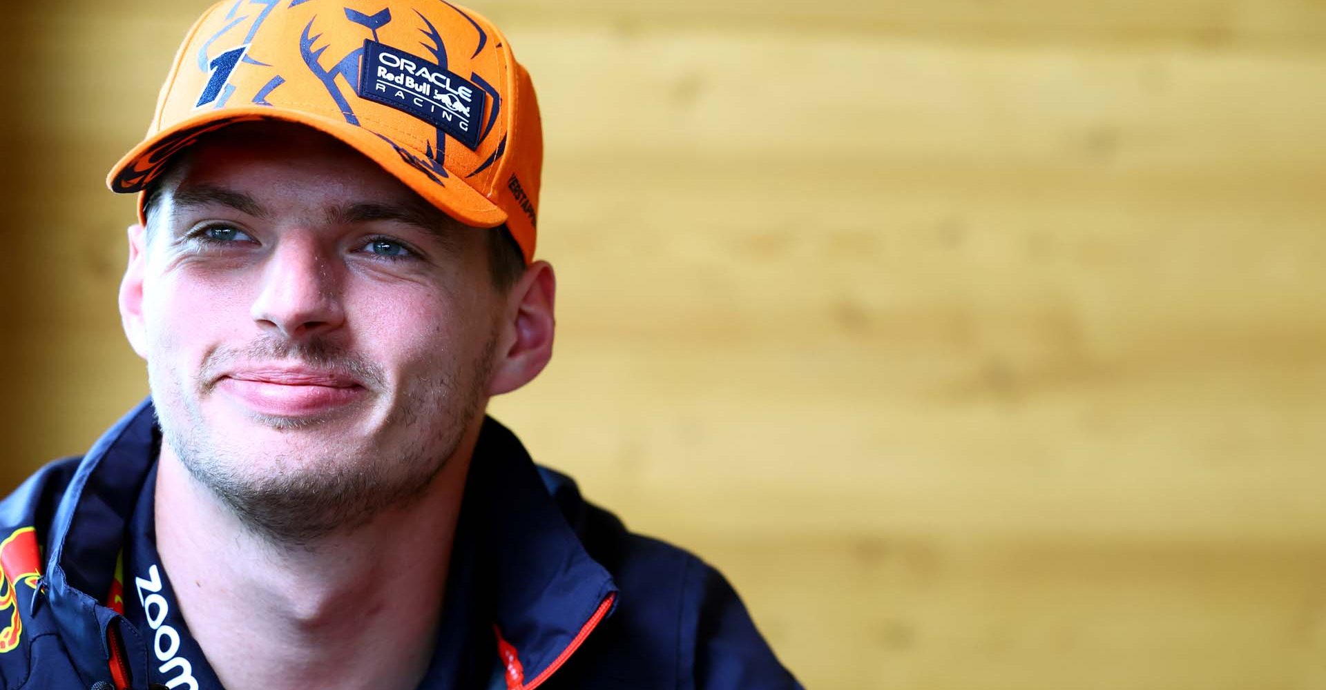 SPA, BELGIUM - JULY 27: Max Verstappen of the Netherlands and Oracle Red Bull Racing talks to the media in the Paddock during previews ahead of the F1 Grand Prix of Belgium at Circuit de Spa-Francorchamps on July 27, 2023 in Spa, Belgium. (Photo by Mark Thompson/Getty Images)