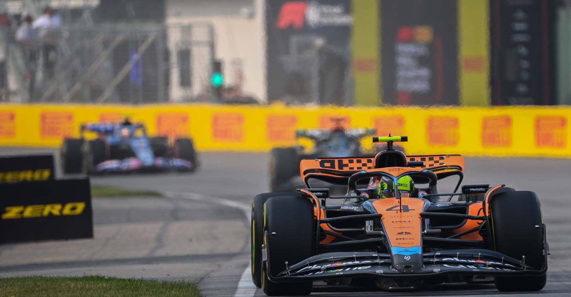 CIRCUIT GILLES-VILLENEUVE, CANADA - JUNE 16: Lando Norris, McLaren MCL60 during the Canadian GP at Circuit Gilles-Villeneuve on Friday June 16, 2023 in Montreal, Canada. (Photo by Mark Sutton / LAT Images)