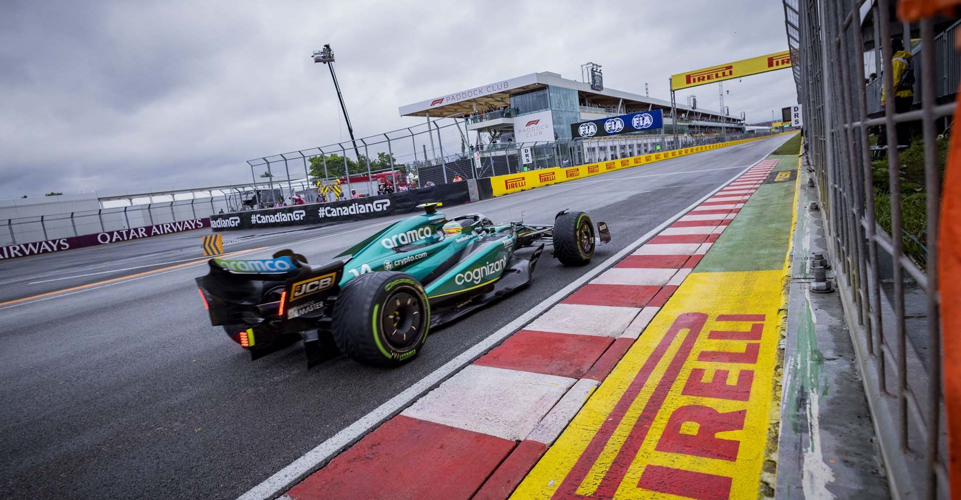 CIRCUIT GILLES-VILLENEUVE, CANADA - JUNE 17: Fernando Alonso, Aston Martin AMR23 during the Canadian GP at Circuit Gilles-Villeneuve on Saturday June 17, 2023 in Montreal, Canada. (Photo by Sam Bloxham / LAT Images)