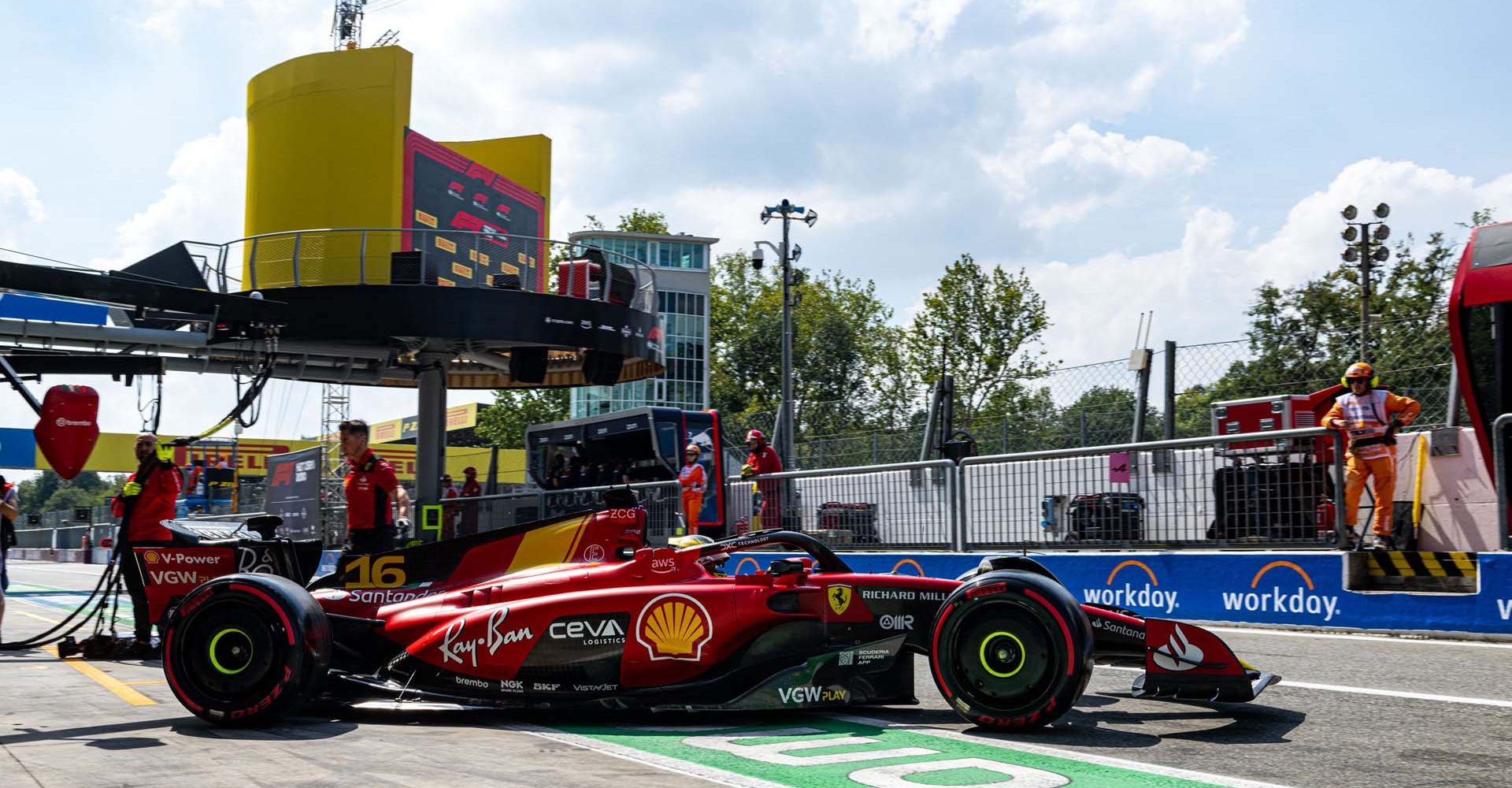 3 - GP ITALIA F1/2023 - SABATO 02/09/2023 - credit: @Scuderia Ferrari Press Office Charles Leclerc