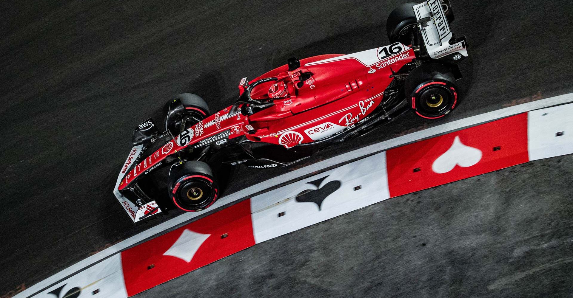 3 - GP LAS VEGAS F1/2023 - VENERDI’ 17/11/2023 - credit: @ Ferrari Spa Charles Leclerc