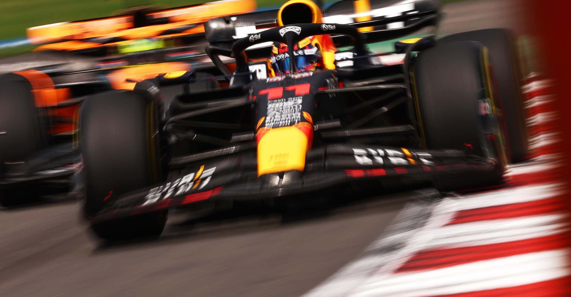 MEXICO CITY, MEXICO - OCTOBER 27: Sergio Perez of Mexico driving the (11) Oracle Red Bull Racing RB19 on track  during practice ahead of the F1 Grand Prix of Mexico at Autodromo Hermanos Rodriguez on October 27, 2023 in Mexico City, Mexico. (Photo by Jared C. Tilton/Getty Images) // Getty Images / Red Bull Content Pool // SI202310271506 // Usage for editorial use only //