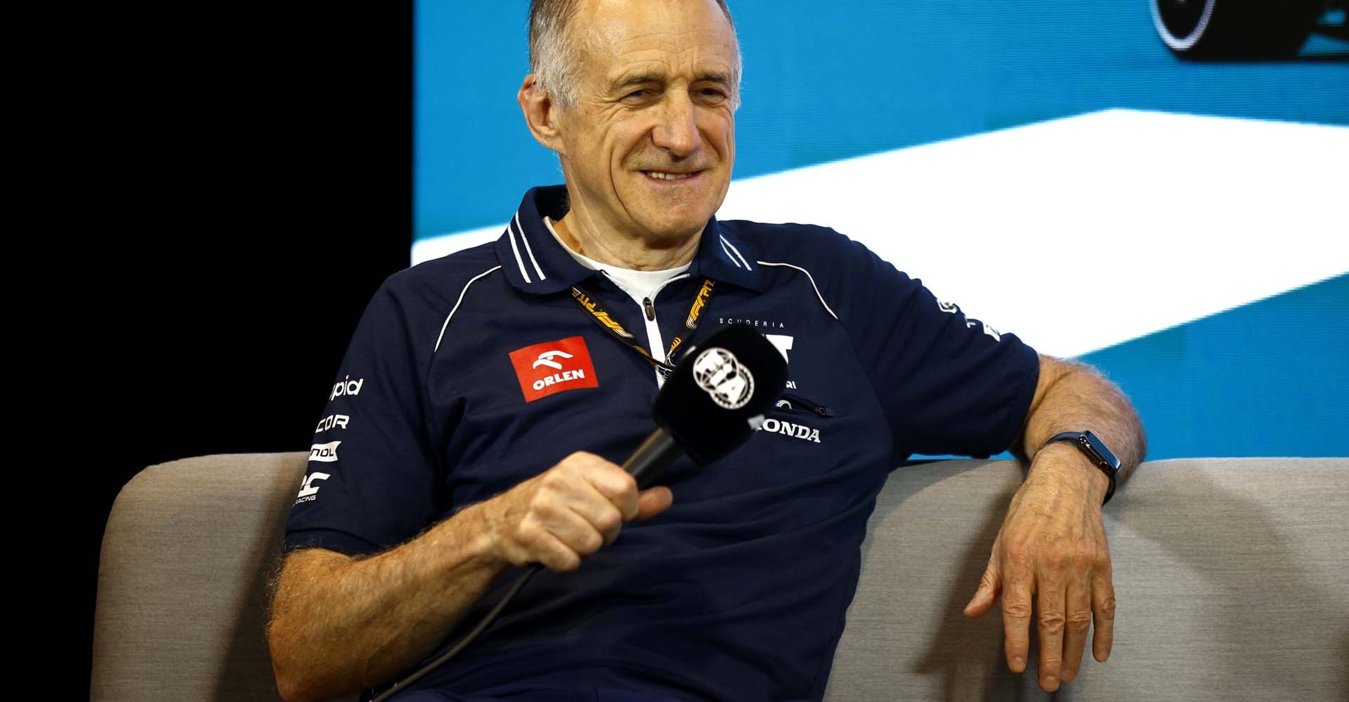 MIAMI, FLORIDA - MAY 05: Scuderia AlphaTauri Team Principal Franz Tost attends the Team Principals Press Conference during practice ahead of the F1 Grand Prix of Miami at Miami International Autodrome on May 05, 2023 in Miami, Florida. (Photo by Jared C. Tilton/Getty Images)