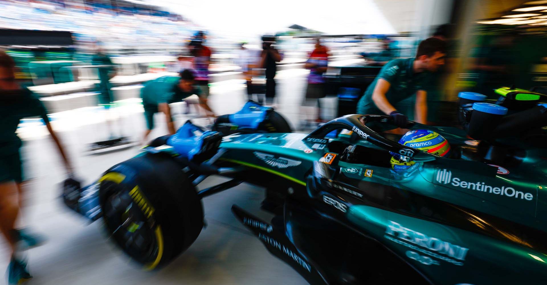 Technical, portrait, Miami International Autodrome, GP2305a, F1, GP, USA
Fernando Alonso, Aston Martin AMR23, is returned to the garage