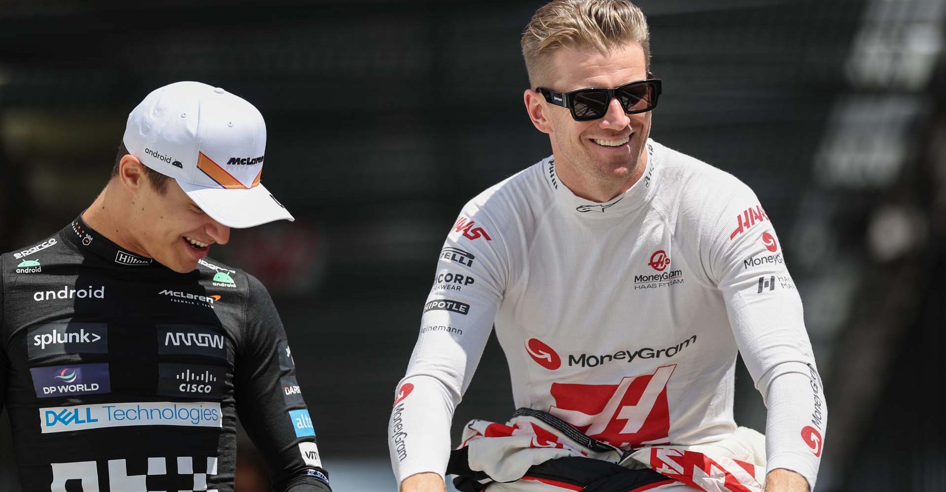 Lando Norris (McLaren), Nico Hülkenberg (Haas)