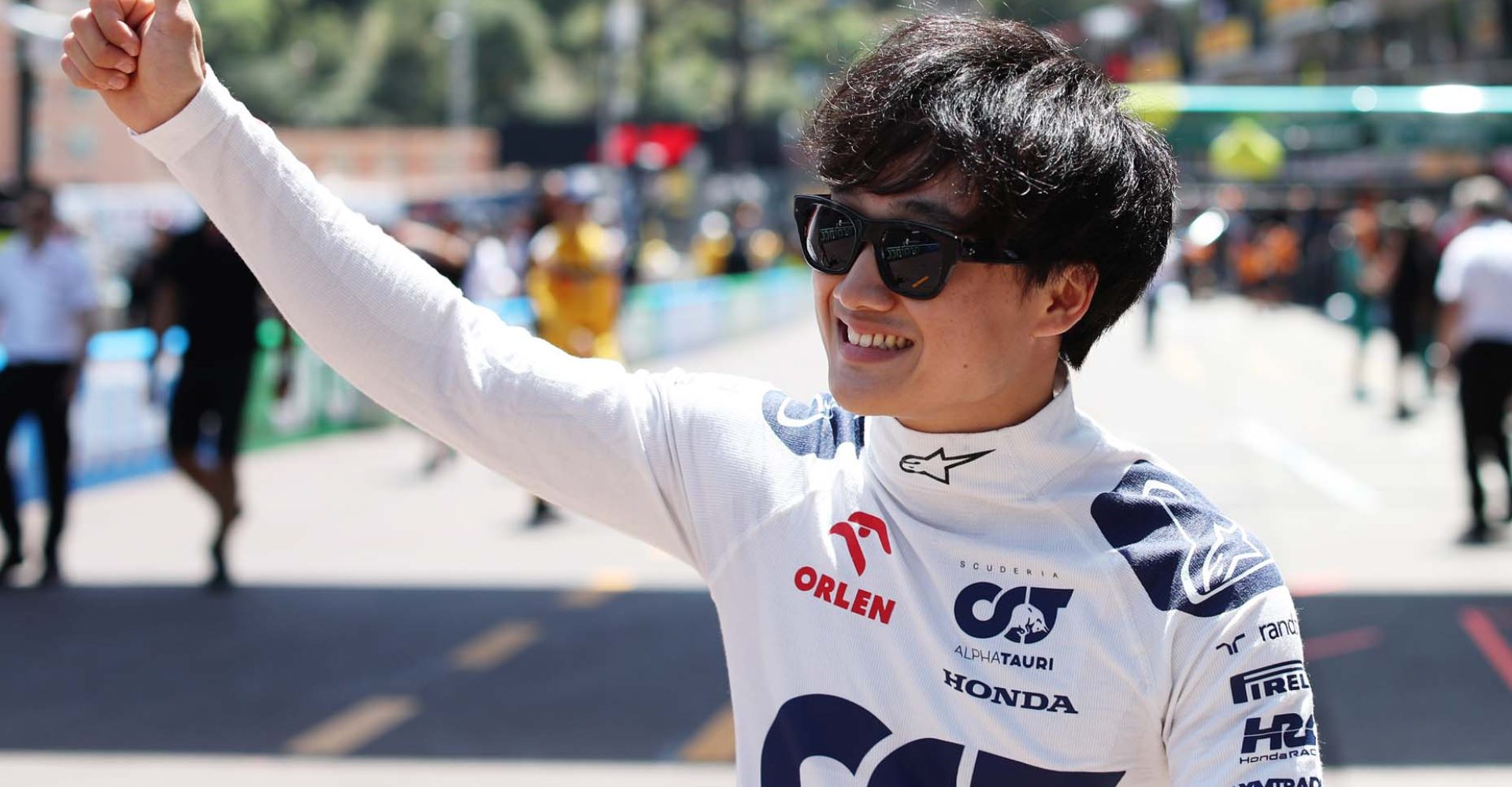 MONTE-CARLO, MONACO - MAY 26: Yuki Tsunoda of Japan and Scuderia AlphaTauri walks in the Pitlane during practice ahead of the F1 Grand Prix of Monaco at Circuit de Monaco on May 26, 2023 in Monte-Carlo, Monaco. (Photo by Peter Fox/Getty Images)