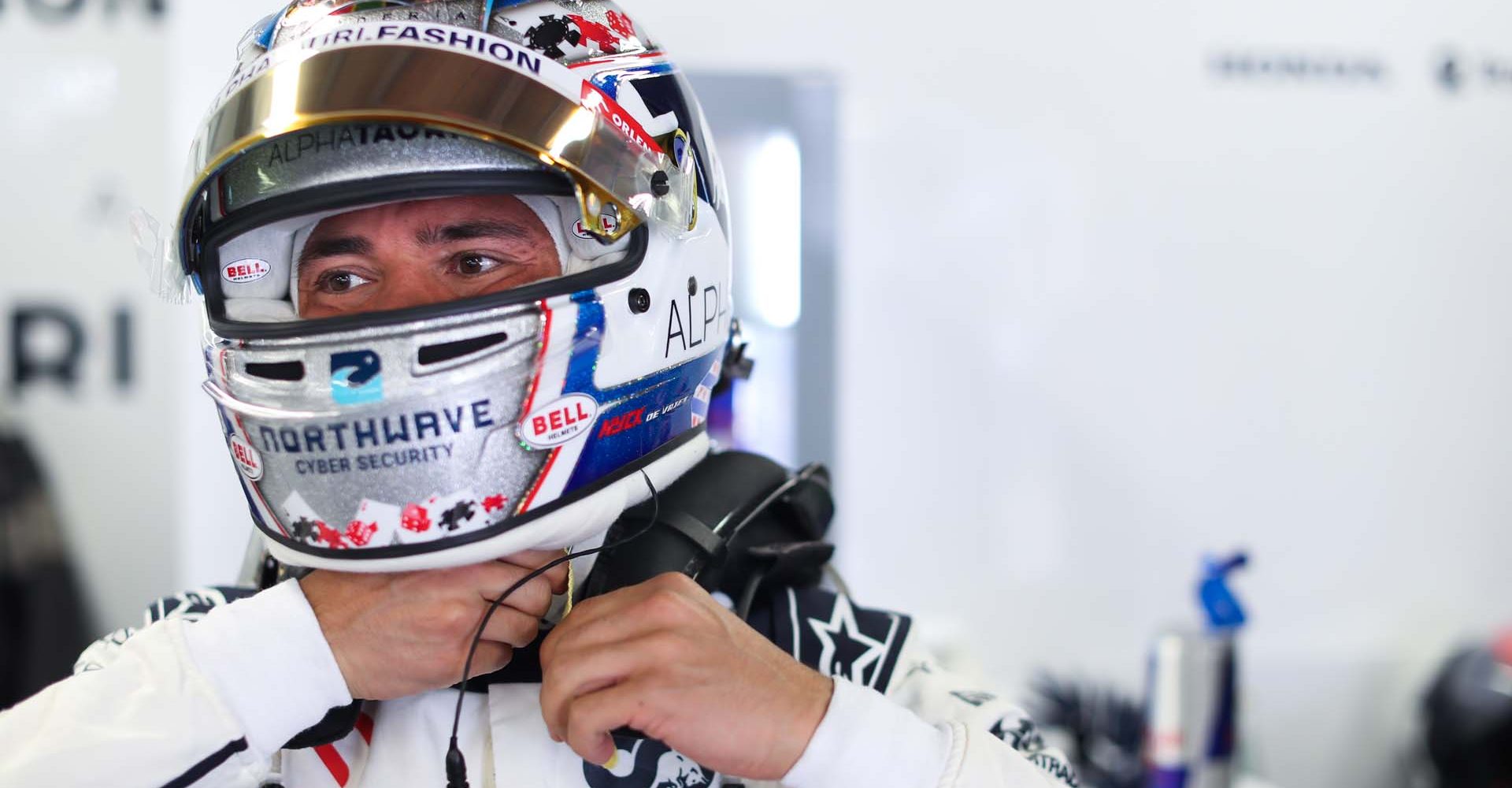 MONTE-CARLO, MONACO - MAY 26: Nyck de Vries of Netherlands and Scuderia AlphaTauri prepares to drive in the garage during practice ahead of the F1 Grand Prix of Monaco at Circuit de Monaco on May 26, 2023 in Monte-Carlo, Monaco. (Photo by Peter Fox/Getty Images)