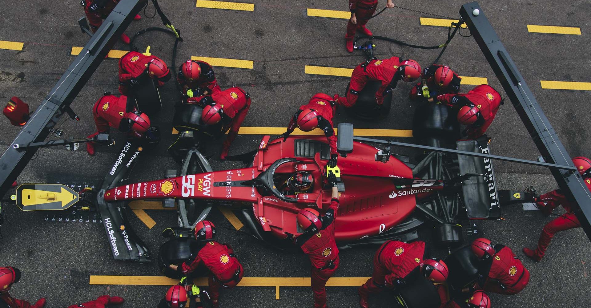 FERRARI F1 GP MONACO SABATO 28/05/2023 credit @Scuderia Ferrari Press Office Carlos Sainz pitstop