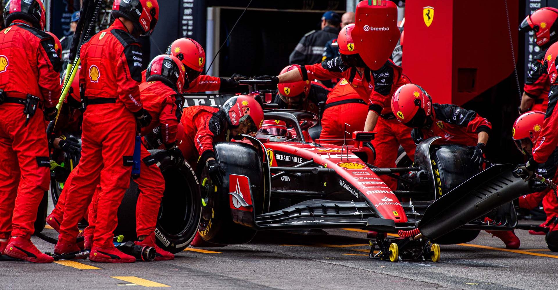 4 - GP MONACO F1/2023  - DOMENICA 28/05/2023   - credit: @Scuderia Ferrari Press Office Charles Leclerc pitstop