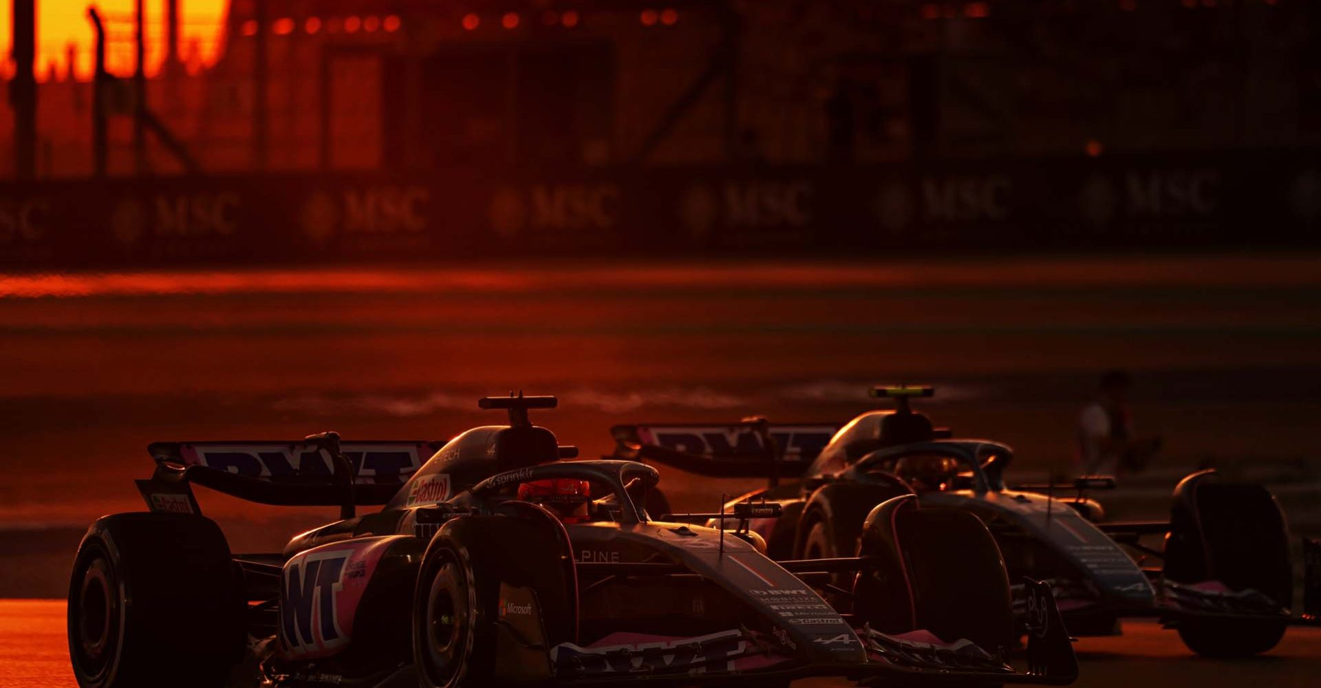 Esteban Ocon and Pierre Gasly Alpine