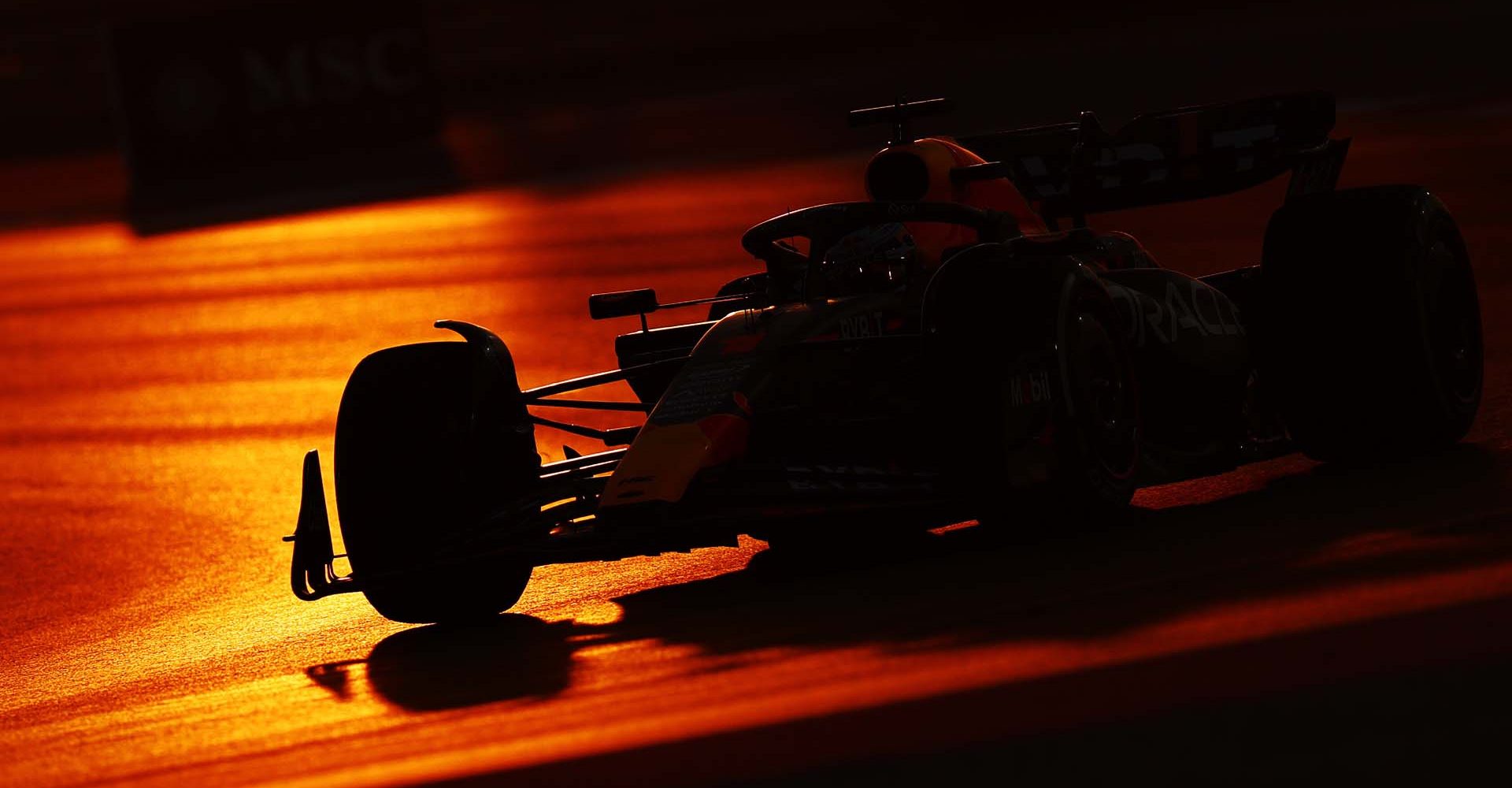 LUSAIL CITY, QATAR - OCTOBER 06: Max Verstappen of the Netherlands driving the (1) Oracle Red Bull Racing RB19 on track during practice ahead of the F1 Grand Prix of Qatar at Lusail International Circuit on October 06, 2023 in Lusail City, Qatar. (Photo by Clive Rose/Getty Images) // Getty Images / Red Bull Content Pool // SI202310061318 // Usage for editorial use only //