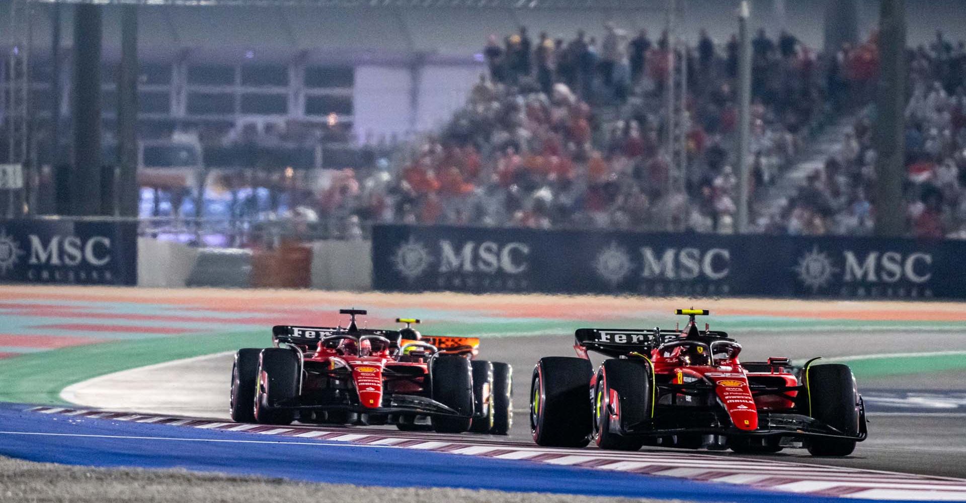 3 - GP QATAR F1/2023 - SABATO 07/10/2023 - credit: @Scuderia Ferrari Press Office Charles Leclerc Carlos Sainz