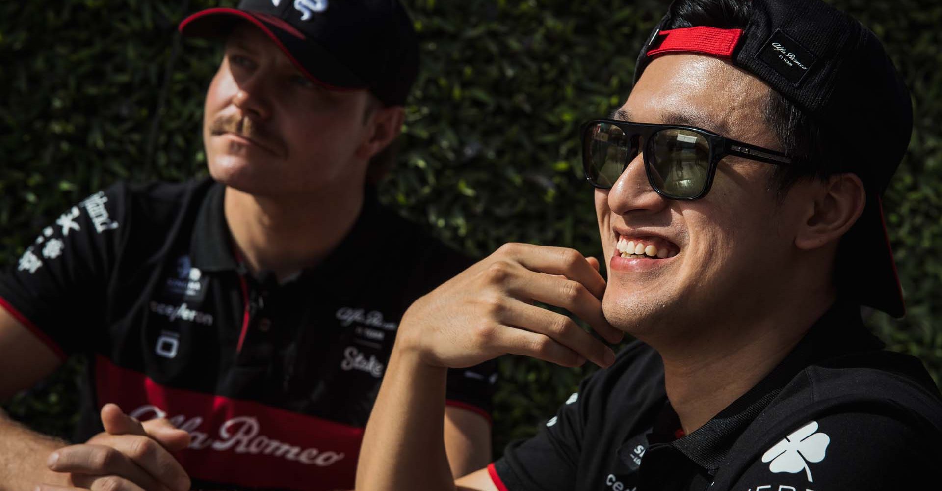 (L to R): Valtteri Bottas (FIN) Alfa Romeo F1 Team and team mate Zhou Guanyu (CHN) Alfa Romeo F1 Team.
Formula 1 World Championship, Rd 2, Saudi Arabian Grand Prix, Thursday 16th March 2023. Jeddah, Saudi Arabia.