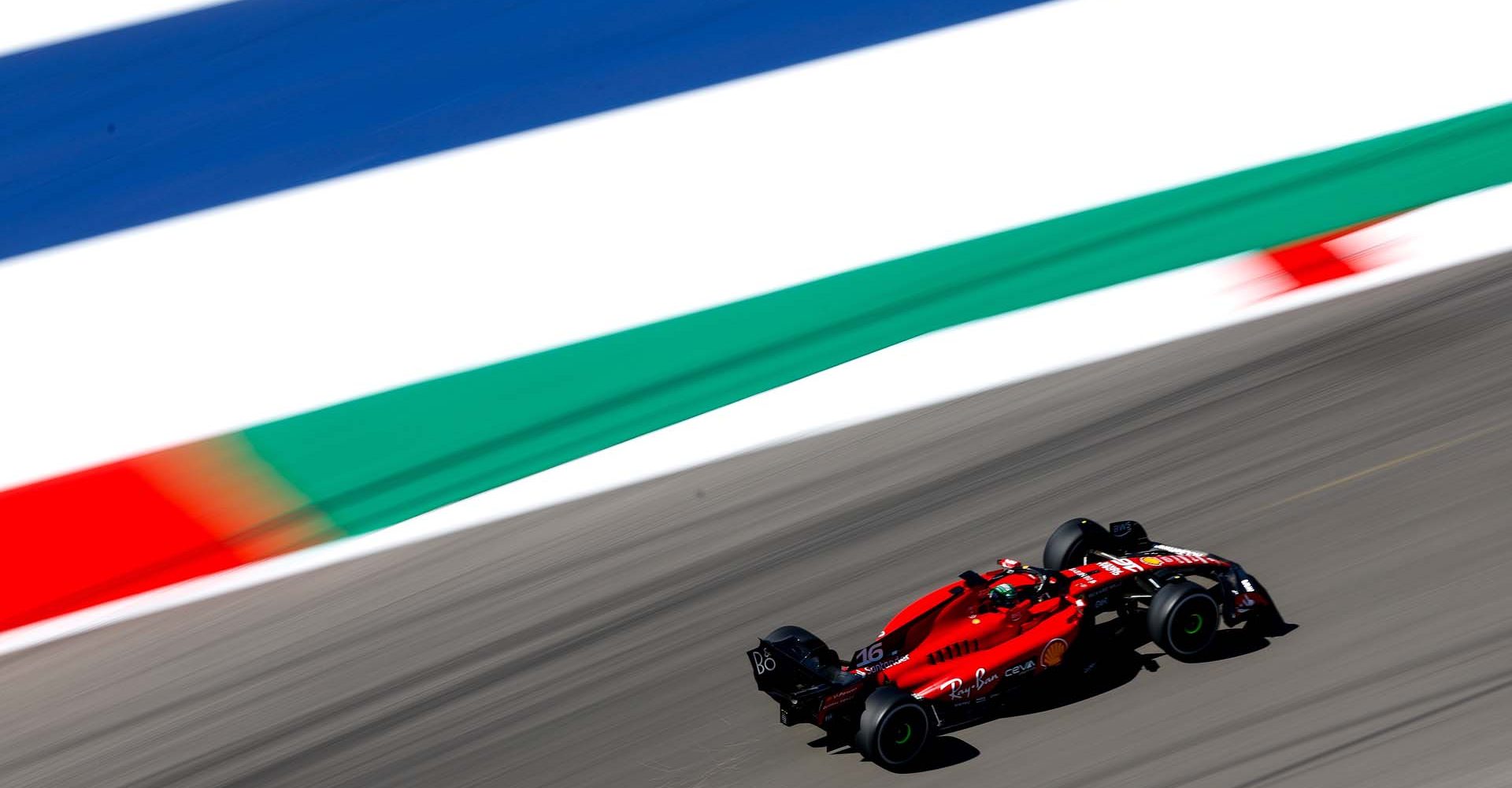 CIRCUIT OF THE AMERICAS, UNITED STATES OF AMERICA - OCTOBER 20: Charles Leclerc, Ferrari SF-23 during the United States GP at Circuit of the Americas on Friday October 20, 2023 in Austin, United States of America. (Photo by Sam Bloxham / LAT Images)