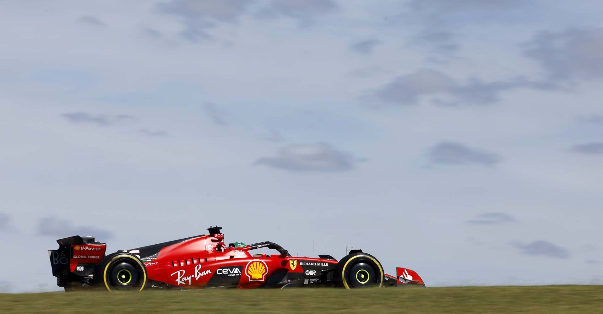 CIRCUIT OF THE AMERICAS, UNITED STATES OF AMERICA - OCTOBER 22: Charles Leclerc, Ferrari SF-23 during the United States GP at Circuit of the Americas on Sunday October 22, 2023 in Austin, United States of America. (Photo by Glenn Dunbar / LAT Images)