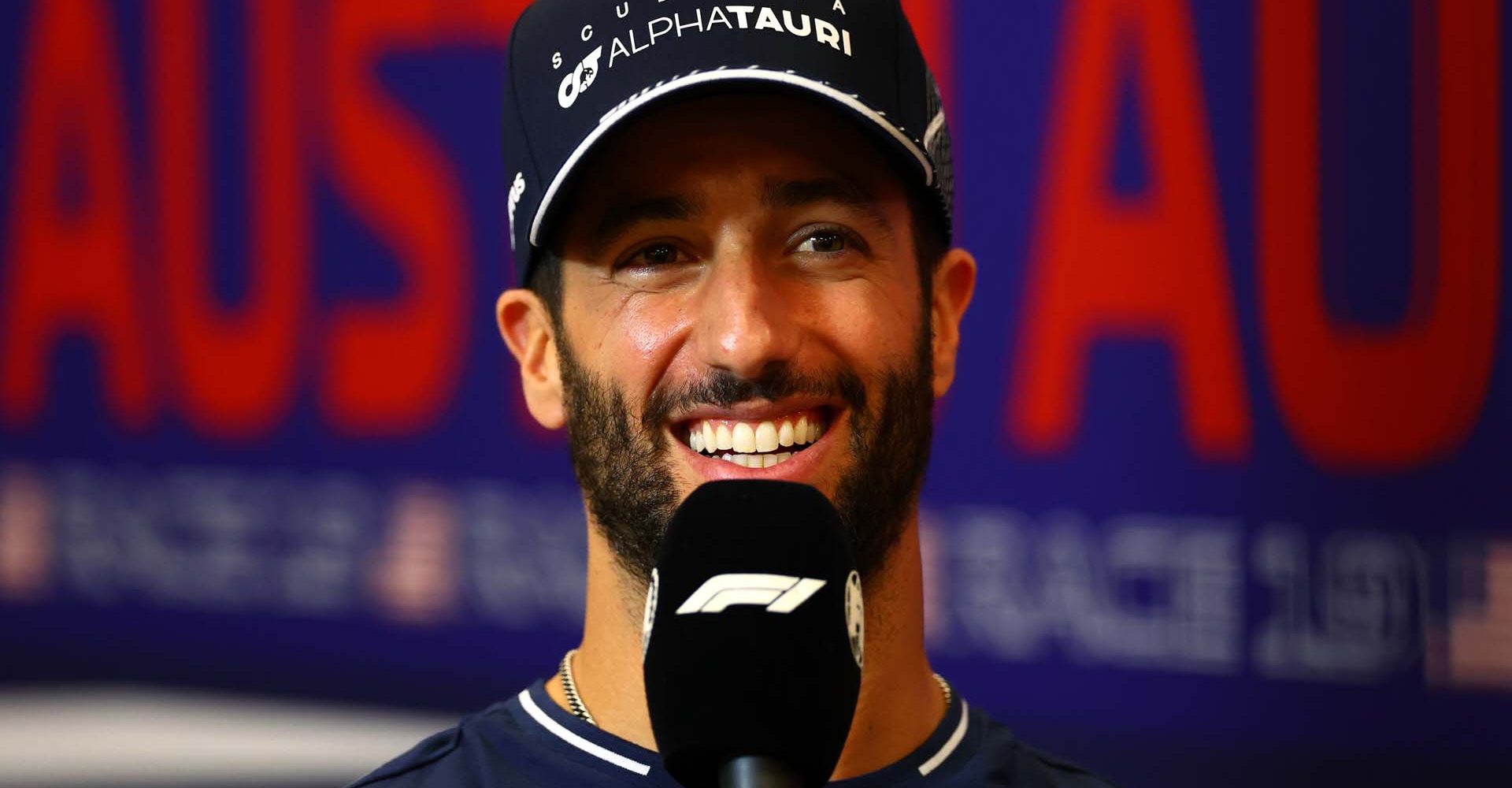 AUSTIN, TEXAS - OCTOBER 19: Daniel Ricciardo of Australia and Scuderia AlphaTauri attends the Drivers Press Conference during previews ahead of the F1 Grand Prix of United States at Circuit of The Americas on October 19, 2023 in Austin, Texas. (Photo by Dan Istitene/Getty Images) // Getty Images / Red Bull Content Pool // SI202310191154 // Usage for editorial use only //