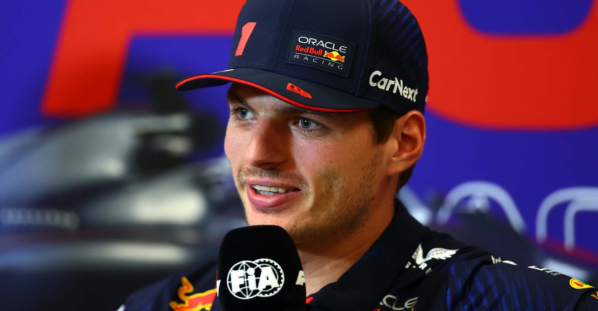 AUSTIN, TEXAS - OCTOBER 19: Max Verstappen of the Netherlands and Oracle Red Bull Racing attends the Drivers Press Conference during previews ahead of the F1 Grand Prix of United States at Circuit of The Americas on October 19, 2023 in Austin, Texas. (Photo by Dan Istitene/Getty Images) // Getty Images / Red Bull Content Pool // SI202310191166 // Usage for editorial use only //