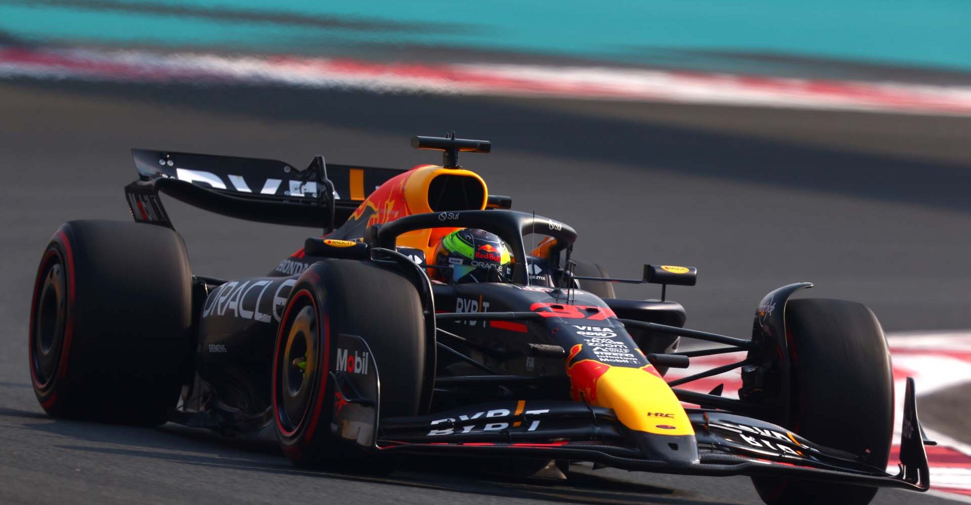 ABU DHABI, UNITED ARAB EMIRATES - DECEMBER 06: Isack Hadjar of France driving the (37) Oracle Red Bull Racing RB20 on track during practice ahead of the F1 Grand Prix of Abu Dhabi at Yas Marina Circuit on December 06, 2024 in Abu Dhabi, United Arab Emirates. (Photo by Joe Portlock/Getty Images) // Getty Images / Red Bull Content Pool // SI202412060437 // Usage for editorial use only //