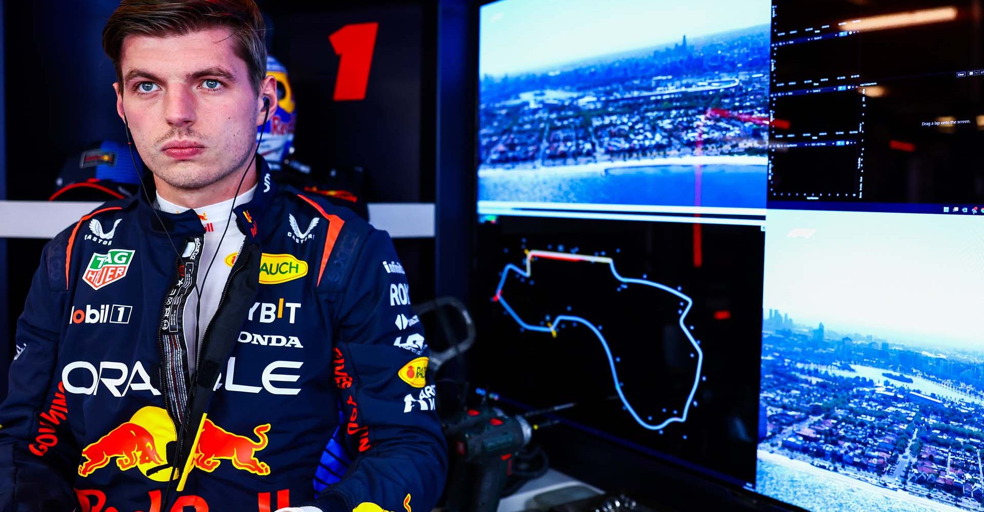 MELBOURNE, AUSTRALIA - MARCH 22: Max Verstappen of the Netherlands and Oracle Red Bull Racing prepares to drive in the garage during practice ahead of the F1 Grand Prix of Australia at Albert Park Circuit on March 22, 2024 in Melbourne, Australia. (Photo by Mark Thompson/Getty Images) // Getty Images / Red Bull Content Pool // SI202403220053 // Usage for editorial use only //