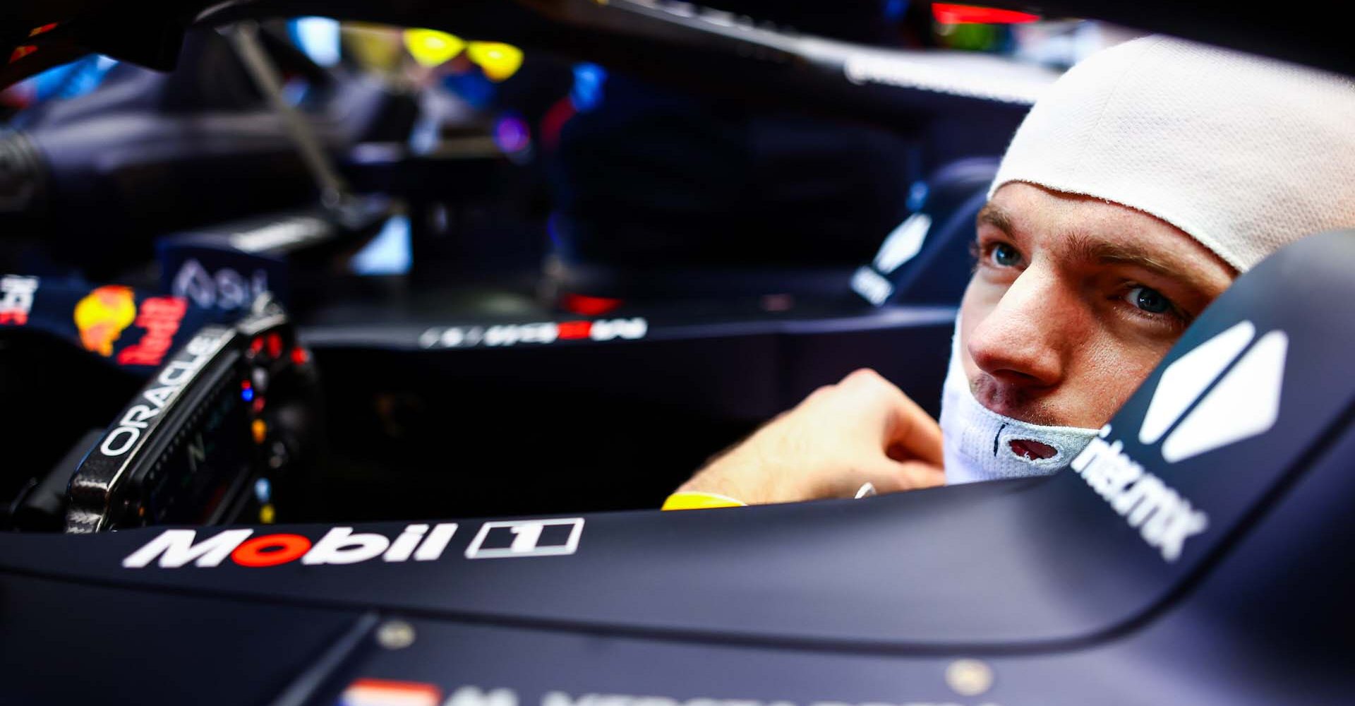 MELBOURNE, AUSTRALIA - MARCH 22: Max Verstappen of the Netherlands and Oracle Red Bull Racing prepares to drive in the garage during practice ahead of the F1 Grand Prix of Australia at Albert Park Circuit on March 22, 2024 in Melbourne, Australia. (Photo by Mark Thompson/Getty Images) // Getty Images / Red Bull Content Pool // SI202403220075 // Usage for editorial use only //