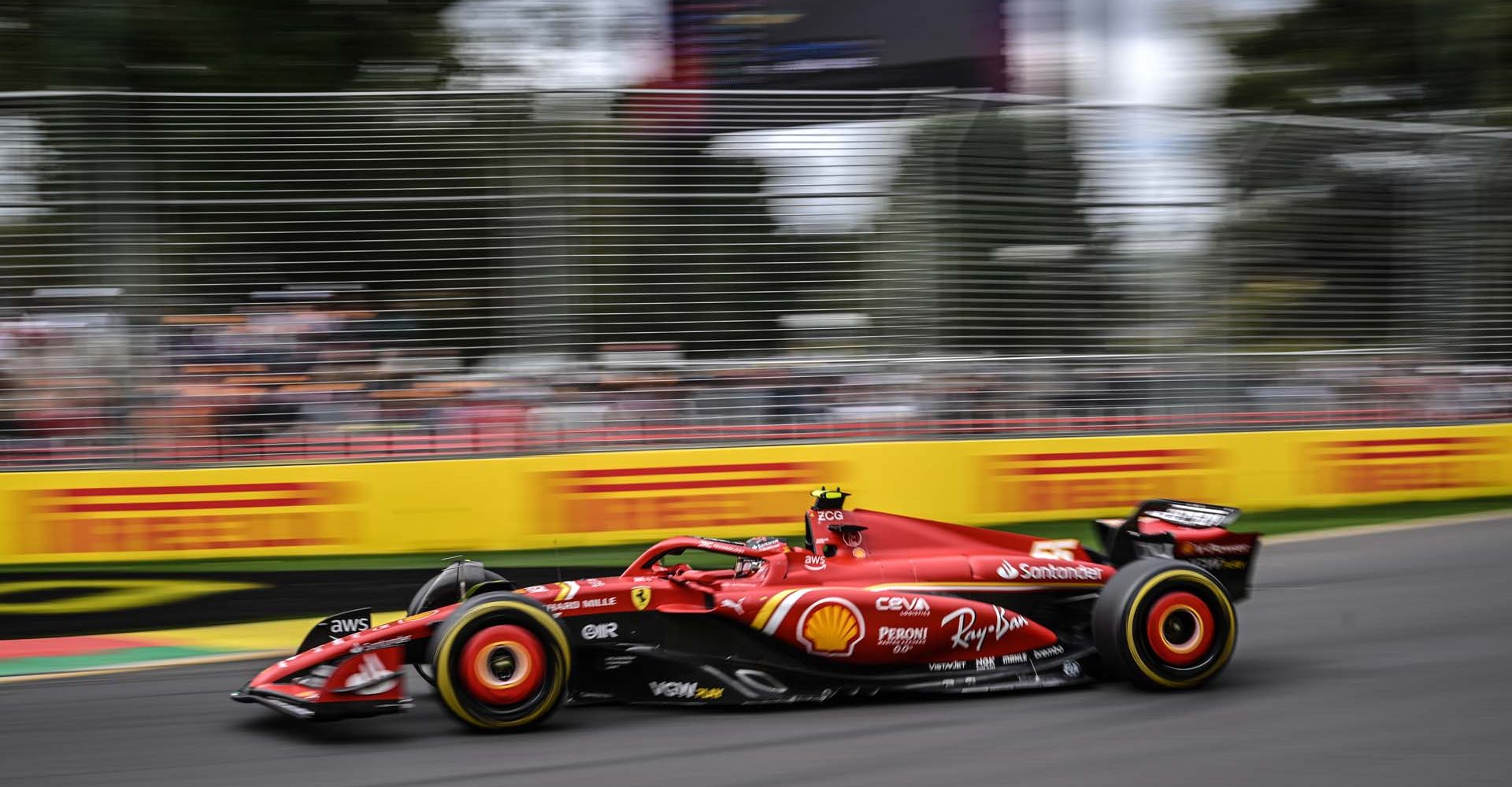 MELBOURNE GRAND PRIX CIRCUIT, AUSTRALIA - MARCH 23: Carlos Sainz, Ferrari SF-24 during the Australian GP at Melbourne Grand Prix Circuit on Saturday March 23, 2024 in Melbourne, Australia. (Photo by Sam Bagnall / LAT Images)