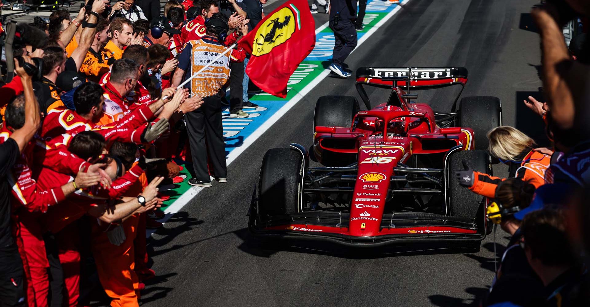 LECLERC Charles (mco), Scuderia Ferrari SF-24, during the Formula 1 Rolex Australian Grand Prix 2024, 3rd round of the 2024 Formula One World Championship from March 22 to 24, 2024 on the Albert Park Circuit, in Melbourne, Australia - Photo Florent Gooden / DPPI