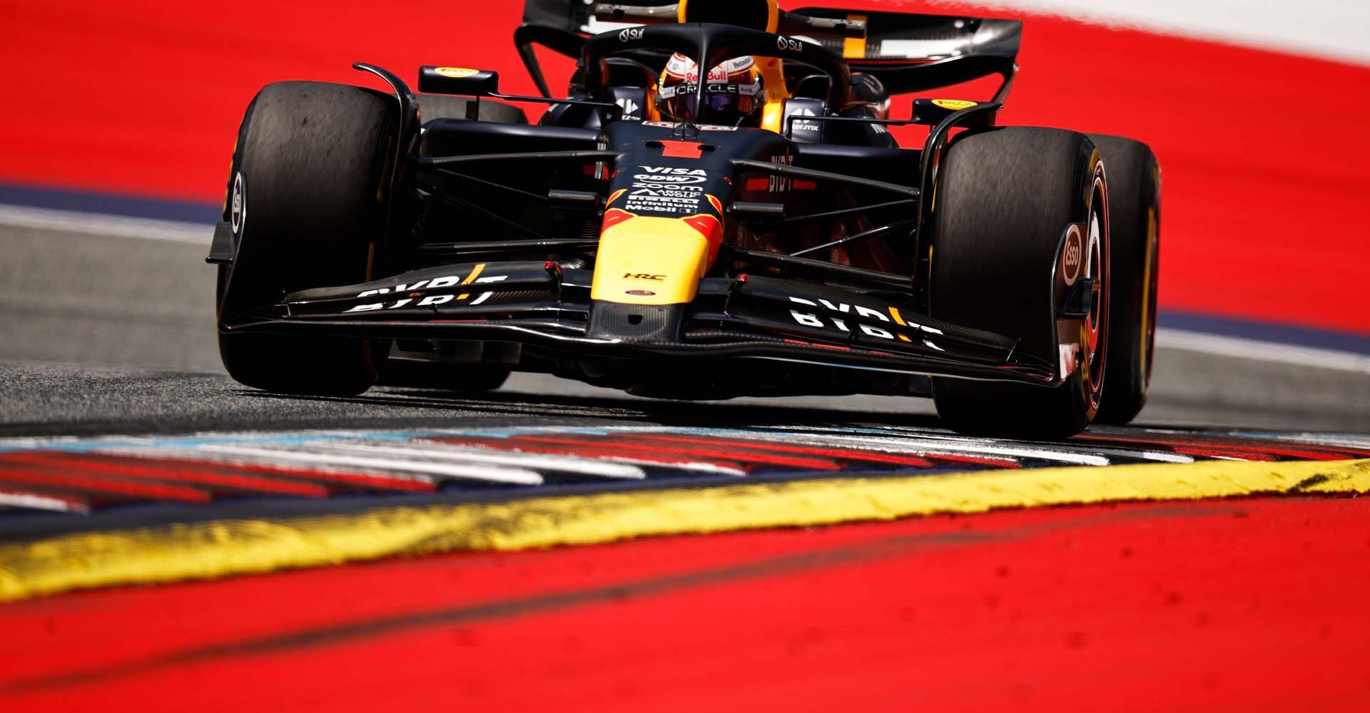 SPIELBERG, AUSTRIA - JUNE 28: Max Verstappen of the Netherlands driving the (1) Oracle Red Bull Racing RB20 on track during practice ahead of the F1 Grand Prix of Austria at Red Bull Ring on June 28, 2024 in Spielberg, Austria. (Photo by Chris Graythen/Getty Images) // Getty Images / Red Bull Content Pool // SI202406280551 // Usage for editorial use only //