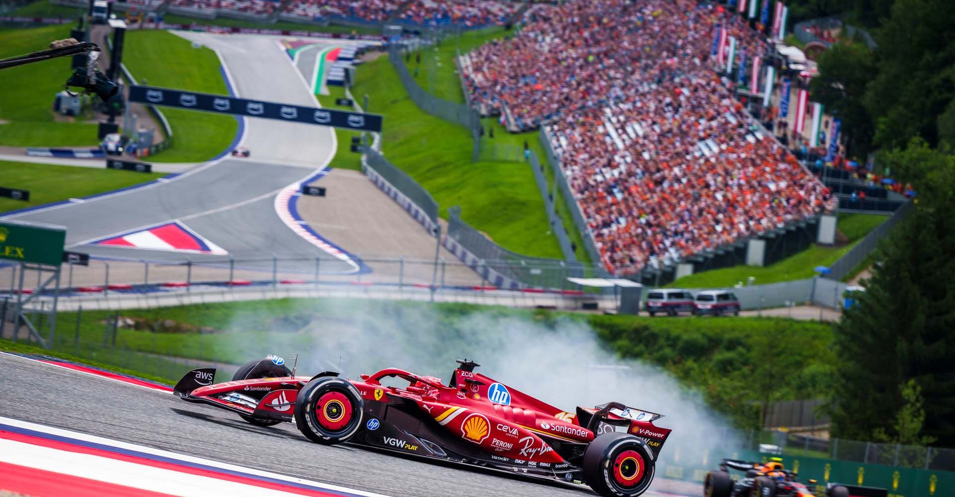 Charles Leclerc races during the FIA Formula One World Championship at the Red Bull Ring in Spielberg, Austria on June 28, 2024 // Philip Platzer / Red Bull Ring // SI202406280514 // Usage for editorial use only //