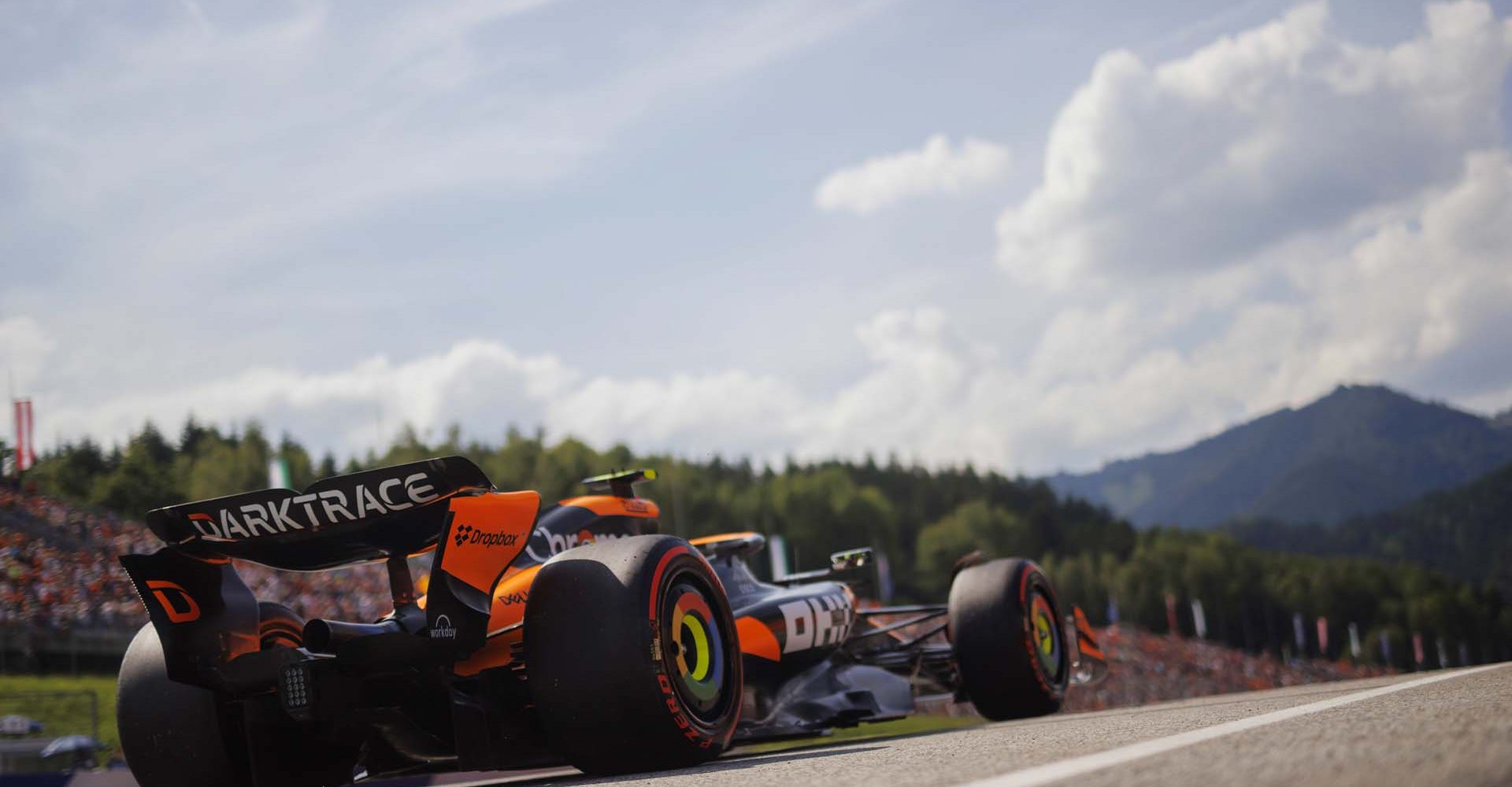 RED BULL RING, AUSTRIA - JUNE 29: Lando Norris, McLaren MCL38 during the Austrian GP at Red Bull Ring on Saturday June 29, 2024 in Spielberg, Austria. (Photo by Andy Hone / LAT Images)