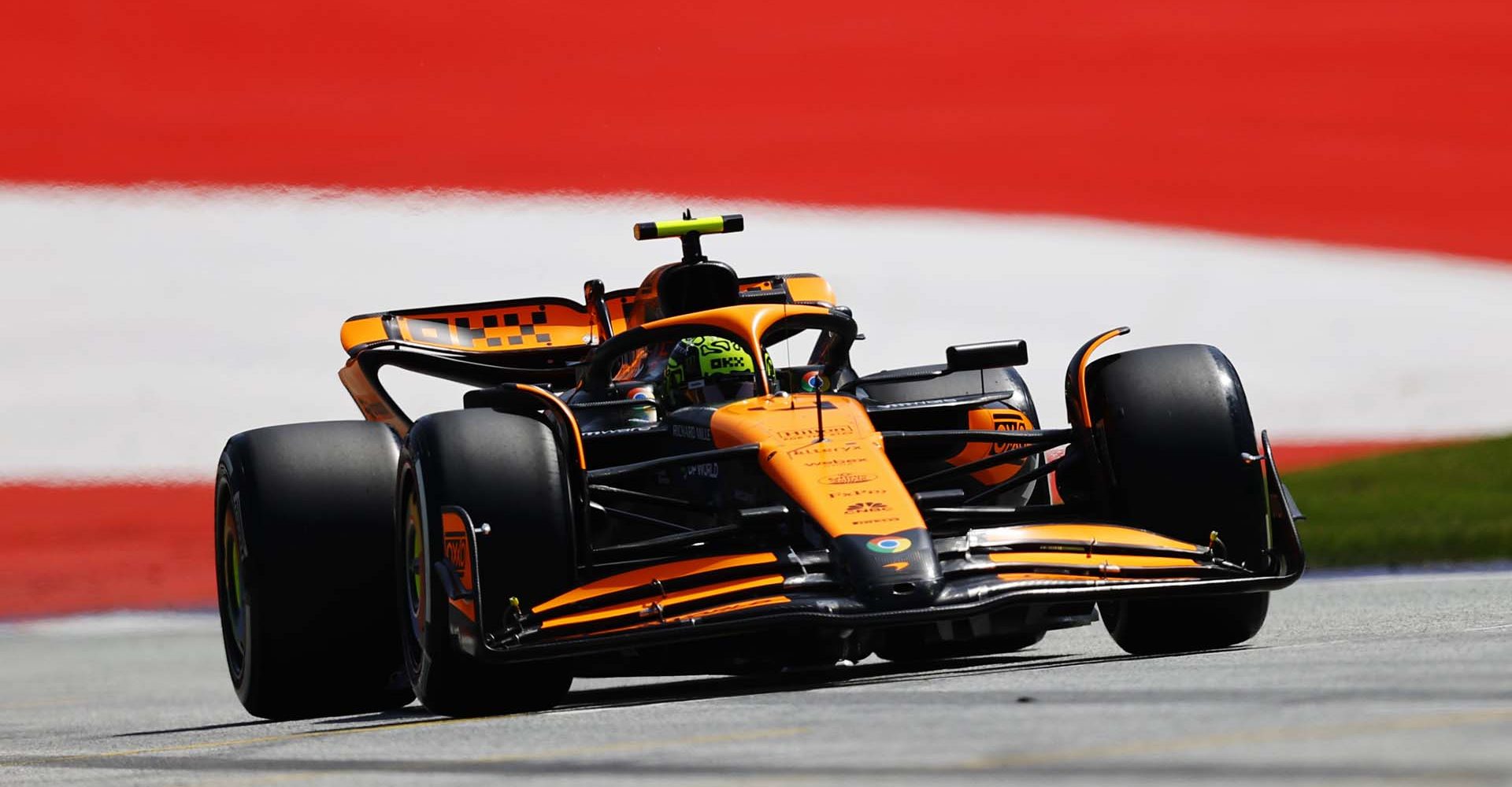 RED BULL RING, AUSTRIA - JUNE 29: Lando Norris, McLaren MCL38 during the Austrian GP at Red Bull Ring on Saturday June 29, 2024 in Spielberg, Austria. (Photo by Andy Hone / LAT Images)