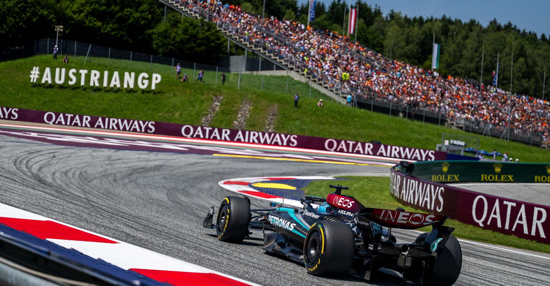 George Russell World Championship seen at the Red Bull Ring in Spielberg, Austria on June 29, 2024. // Joerg Mitter / Red Bull Ring // SI202406291005 // Usage for editorial use only //