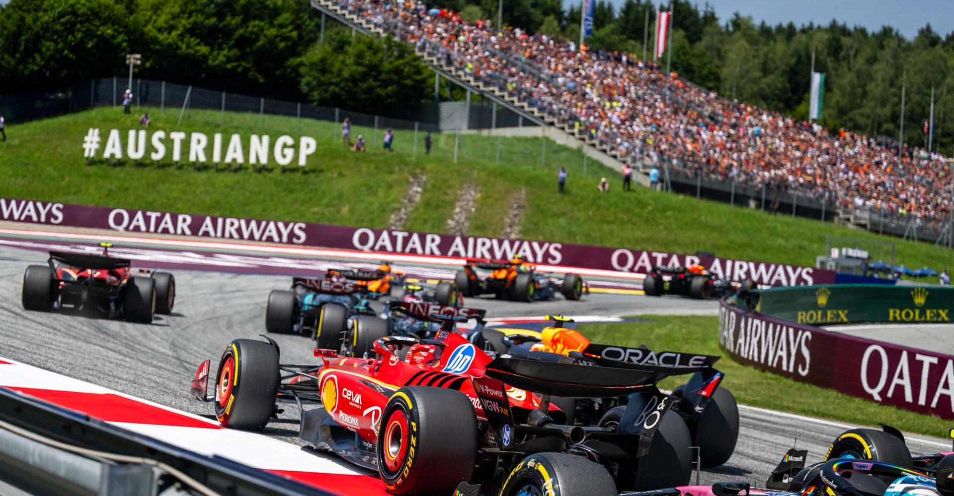 Competitors seen during the FIA Formula1 World Championship seen at the Red Bull Ring in Spielberg, Austria on June 29, 2024. // Joerg Mitter / Red Bull Ring // SI202406291006 // Usage for editorial use only //