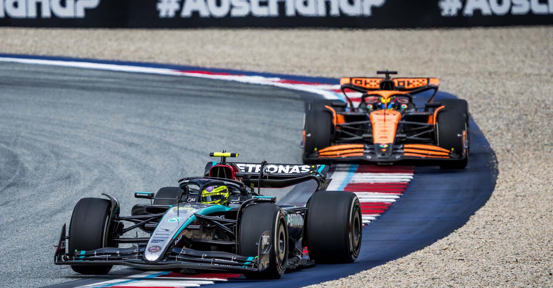 George Russell races during the FIA Formula One World Championship at the Red Bull Ring in Spielberg, Austria on June 30, 2024 // Philip Platzer / Red Bull Ring // SI202406300699 // Usage for editorial use only //