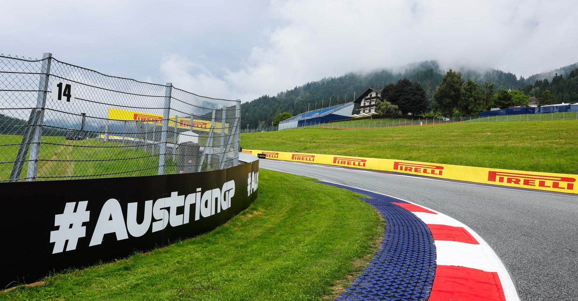 RED BULL RING, AUSTRIA - JUNE 27: Pirelli trackside branding during the Austrian GP at Red Bull Ring on Thursday June 27, 2024 in Spielberg, Austria. (Photo by Steven Tee / LAT Images)