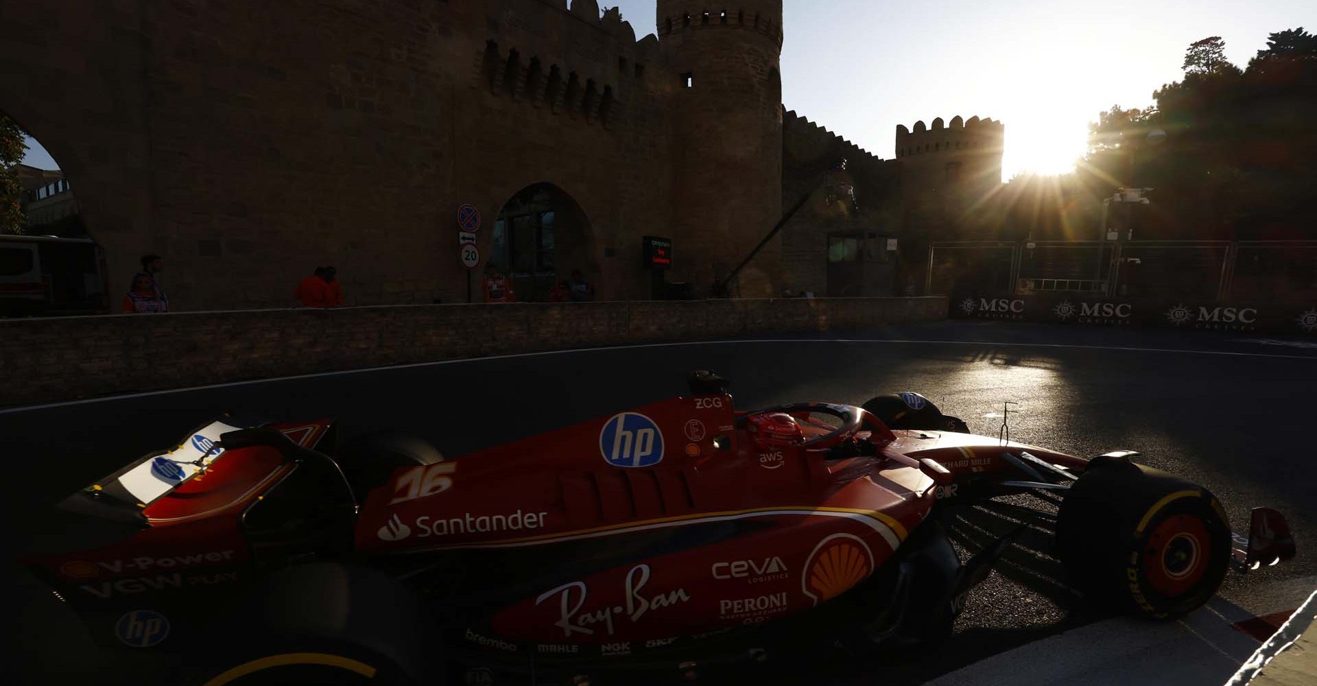 Charles Leclerc, Ferrari SF-24 during the Azerbaijan GP at Baku City Circuit