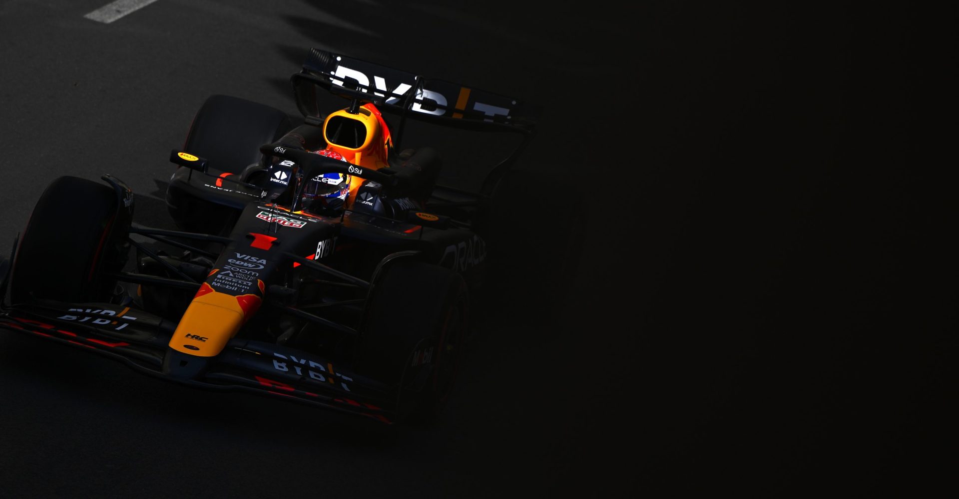 BAKU, AZERBAIJAN - SEPTEMBER 13: Max Verstappen of the Netherlands driving the (1) Oracle Red Bull Racing RB20 on track during practice ahead of the F1 Grand Prix of Azerbaijan at Baku City Circuit on September 13, 2024 in Baku, Azerbaijan. (Photo by Clive Mason/Getty Images) // Getty Images / Red Bull Content Pool // SI202409130532 // Usage for editorial use only //