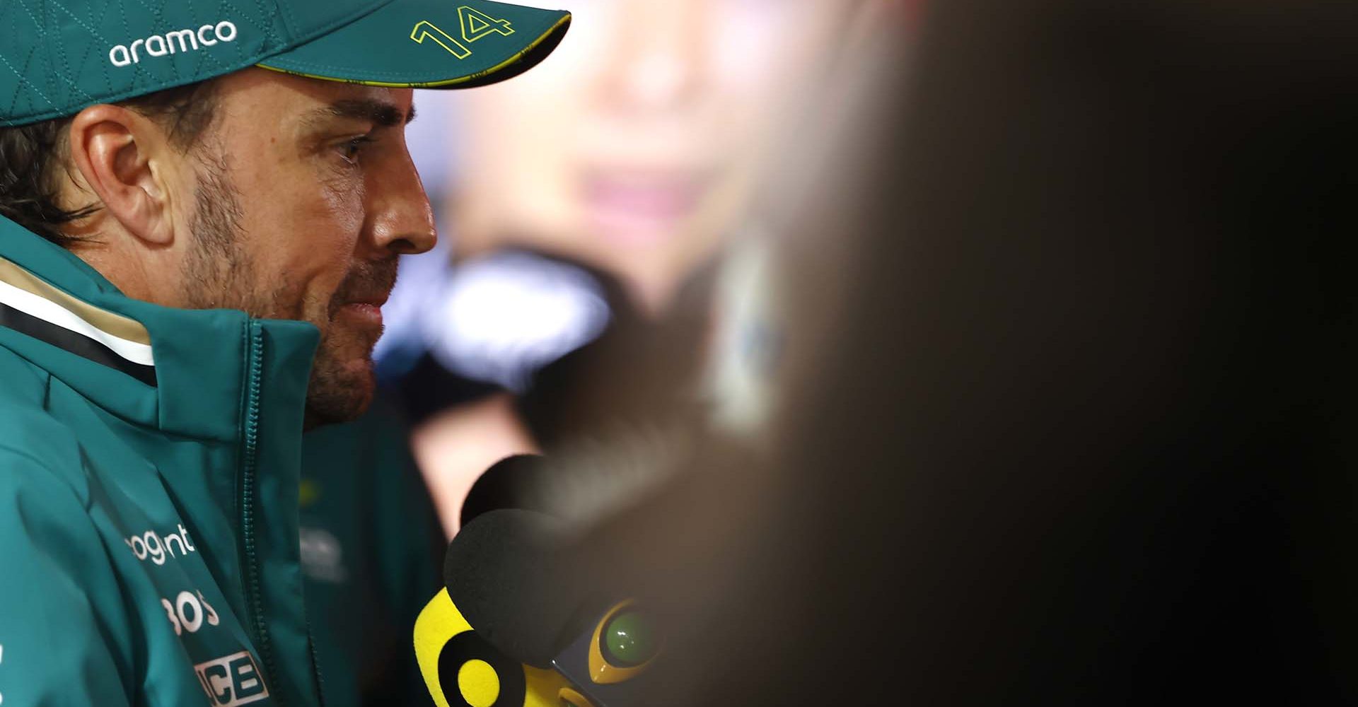 Portrait, Bahrain International Circuit, GP2401a, F1, GP, Bahrain
Fernando Alonso, Aston Martin F1 Team, is interviewed after Qualifying